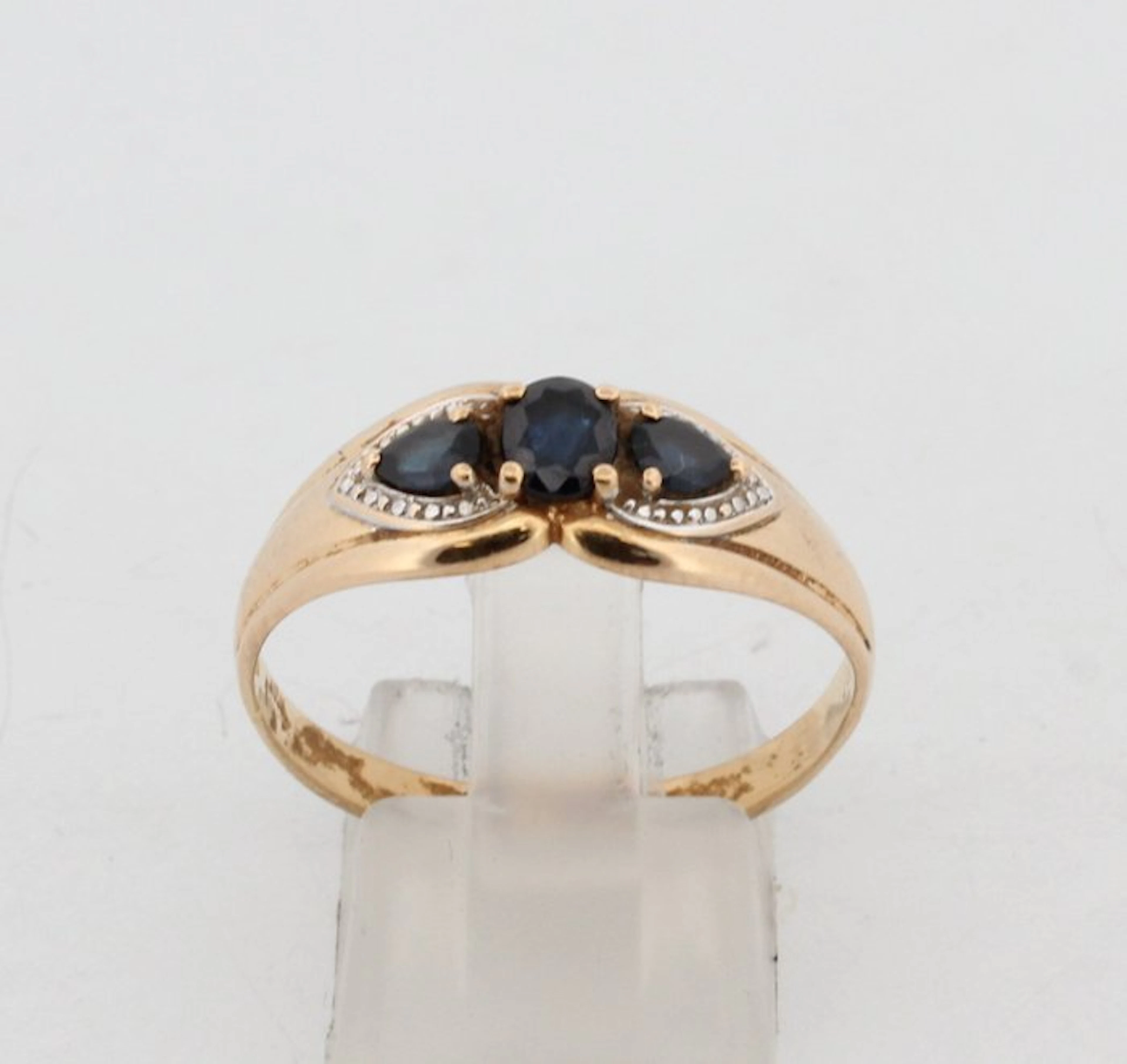 No reserve price - Ring - 18 kt. Yellow gold Sapphire - Sapphire