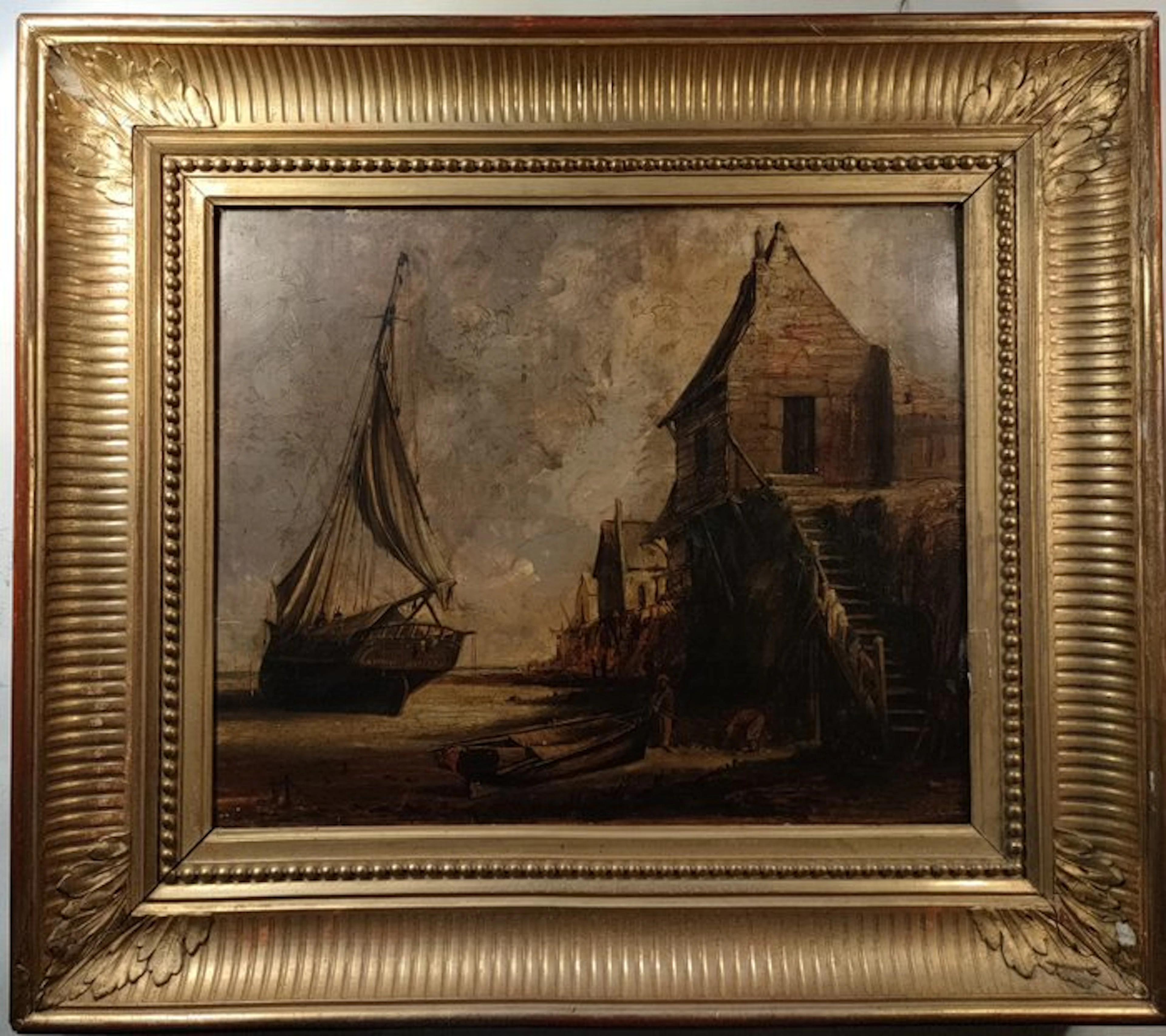 Jules Achille Noël (1810-1881), attribué à - Scène de port animée