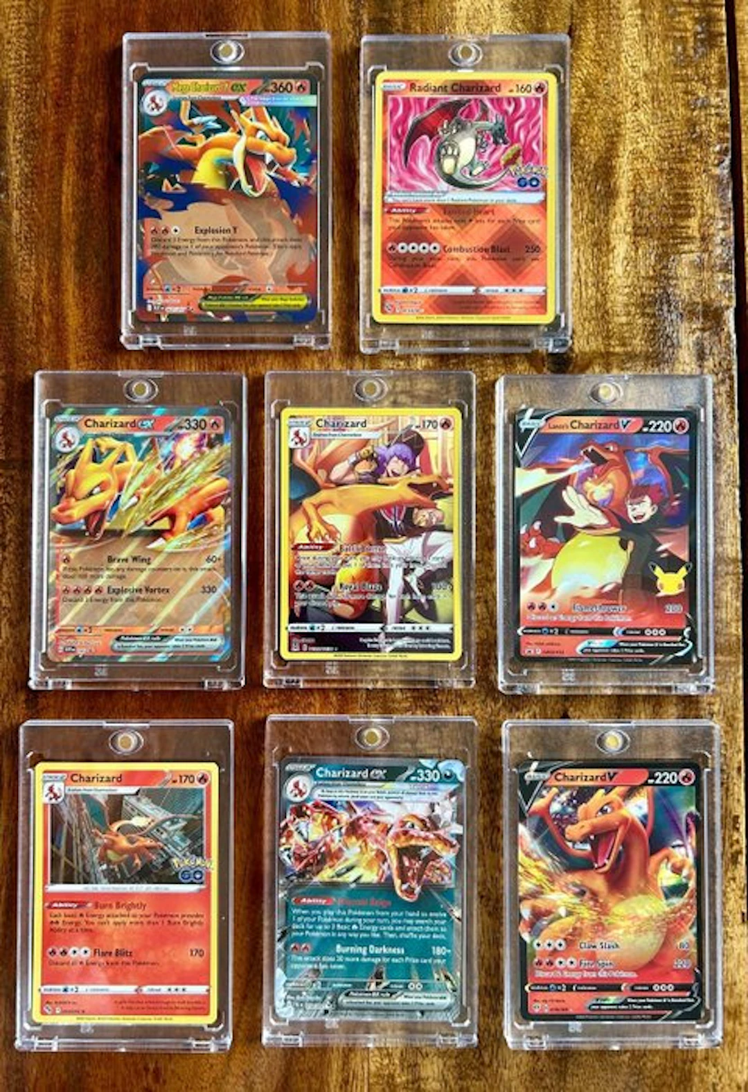 Pokémon - 8 Card - Charizard Collection Promo card, Full art - Various sets