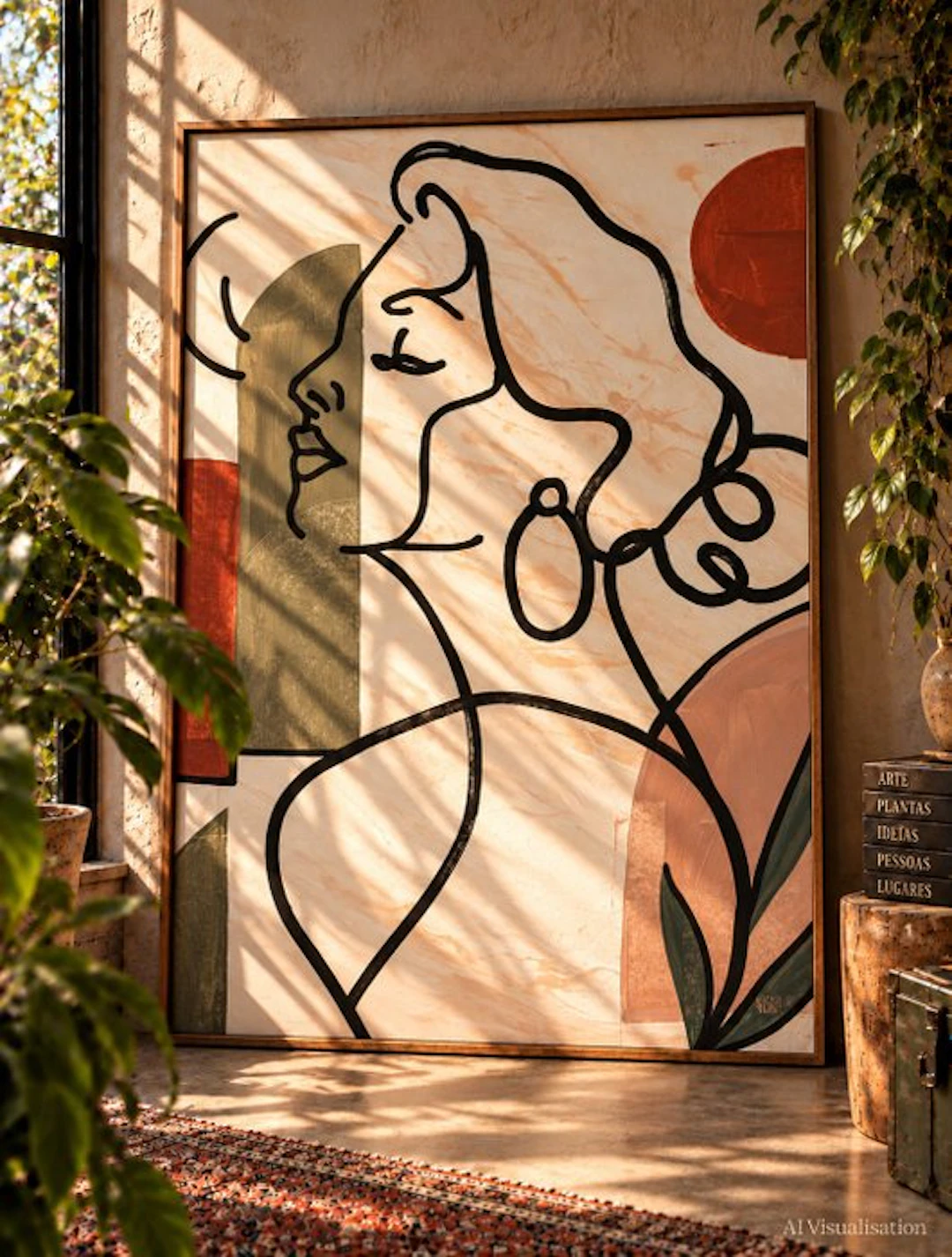 Claudia Fer.Lo - Terracotta - Acrylic on canvas 100 x 80 cm "XL"