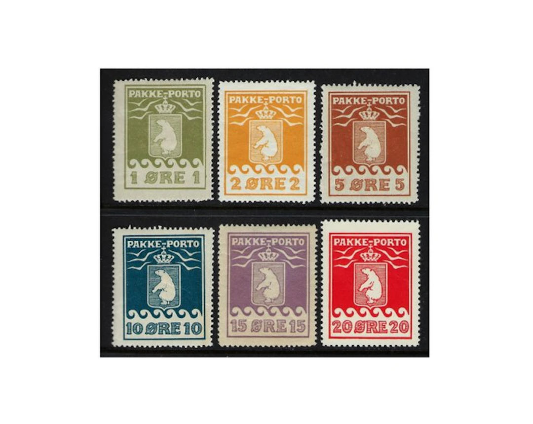 Greenland 1915 - Polar Bears parcel post set - N. 4/9