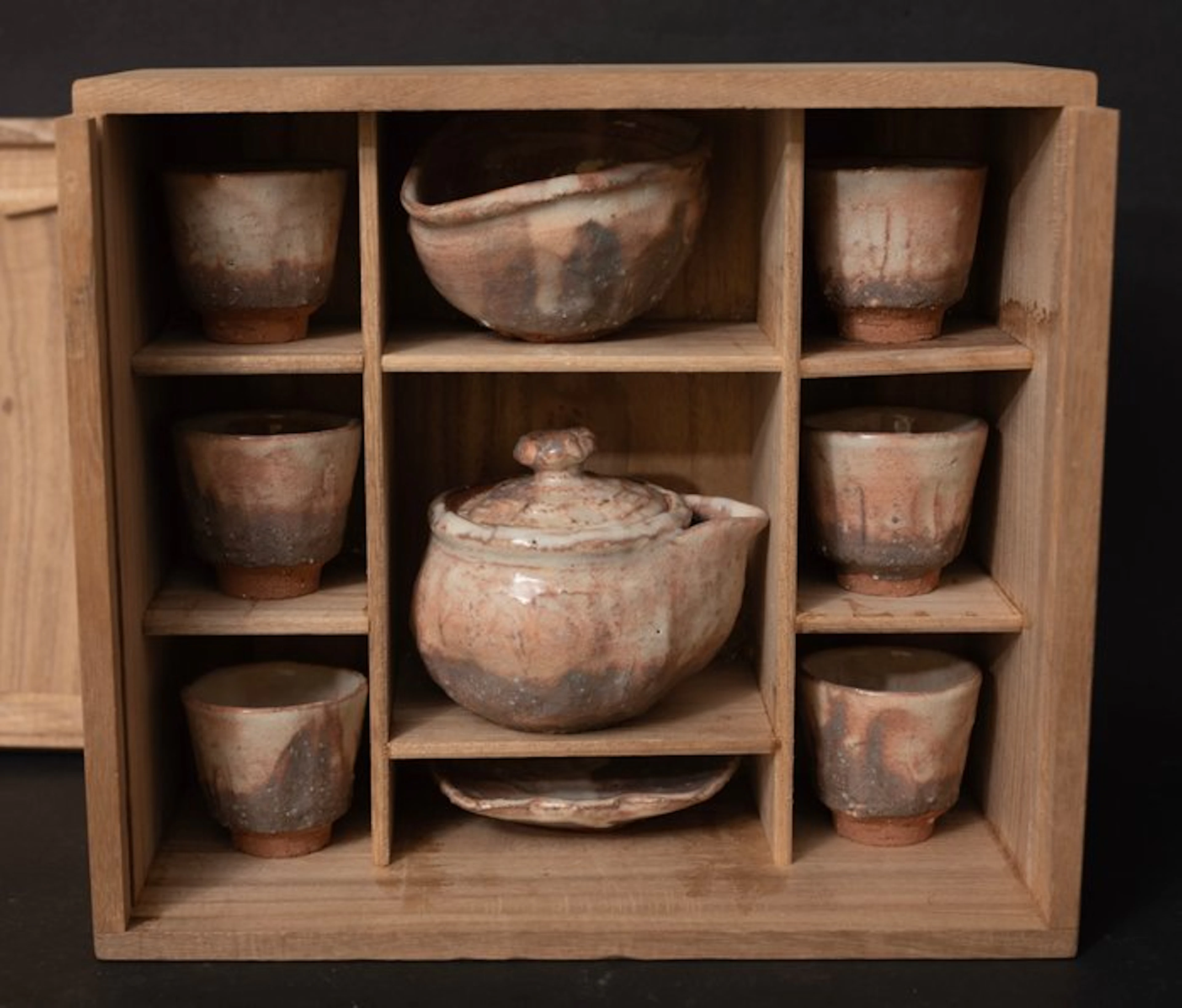 Tea cup set - Stoneware / Pottery (Hagi clay with...