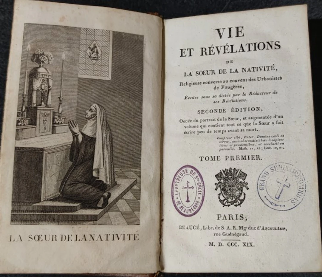 Soeur de la nativité ( Jeanne le Royer ) dictée par...