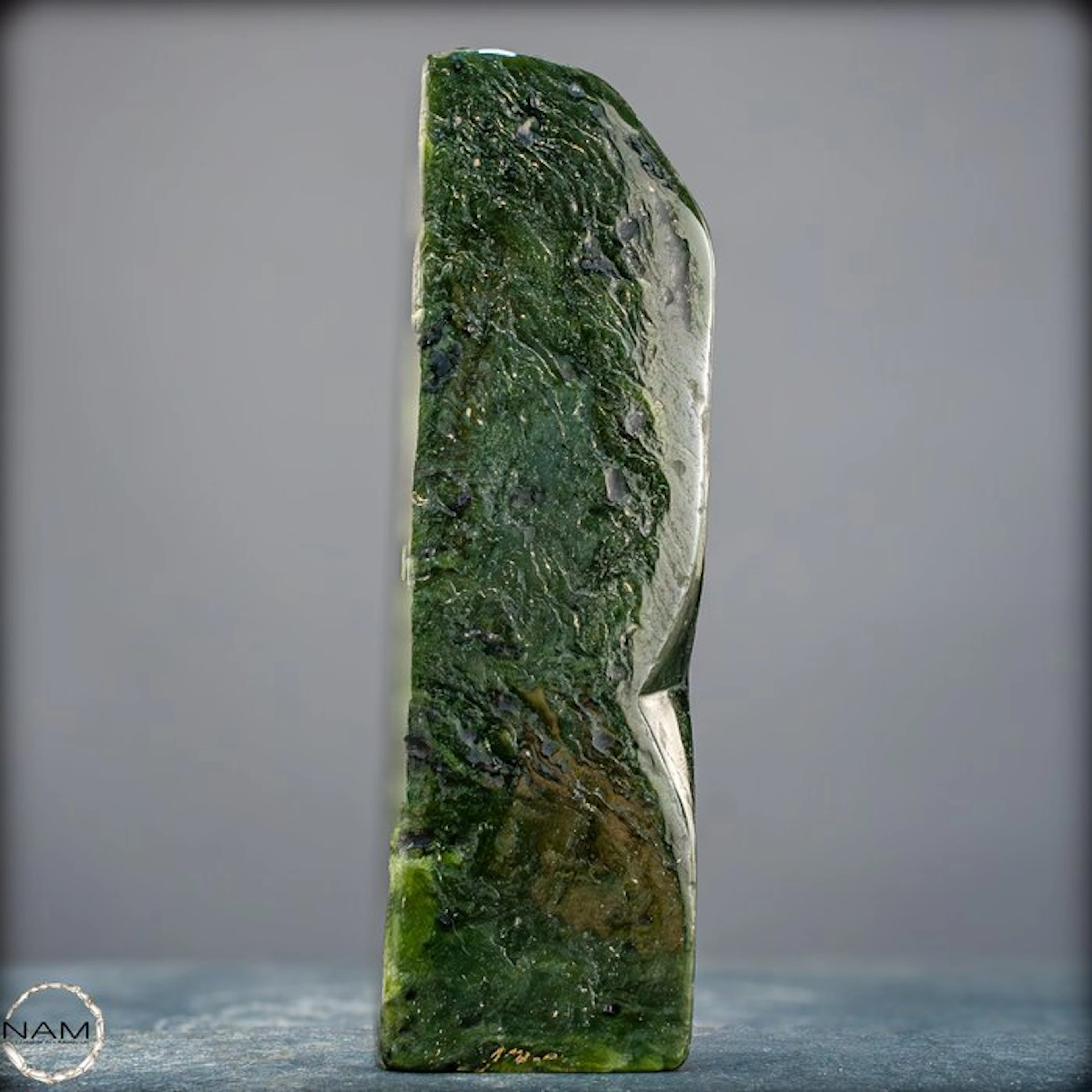 Natural high-quality nephrite jade. Freeform- 653.59 g