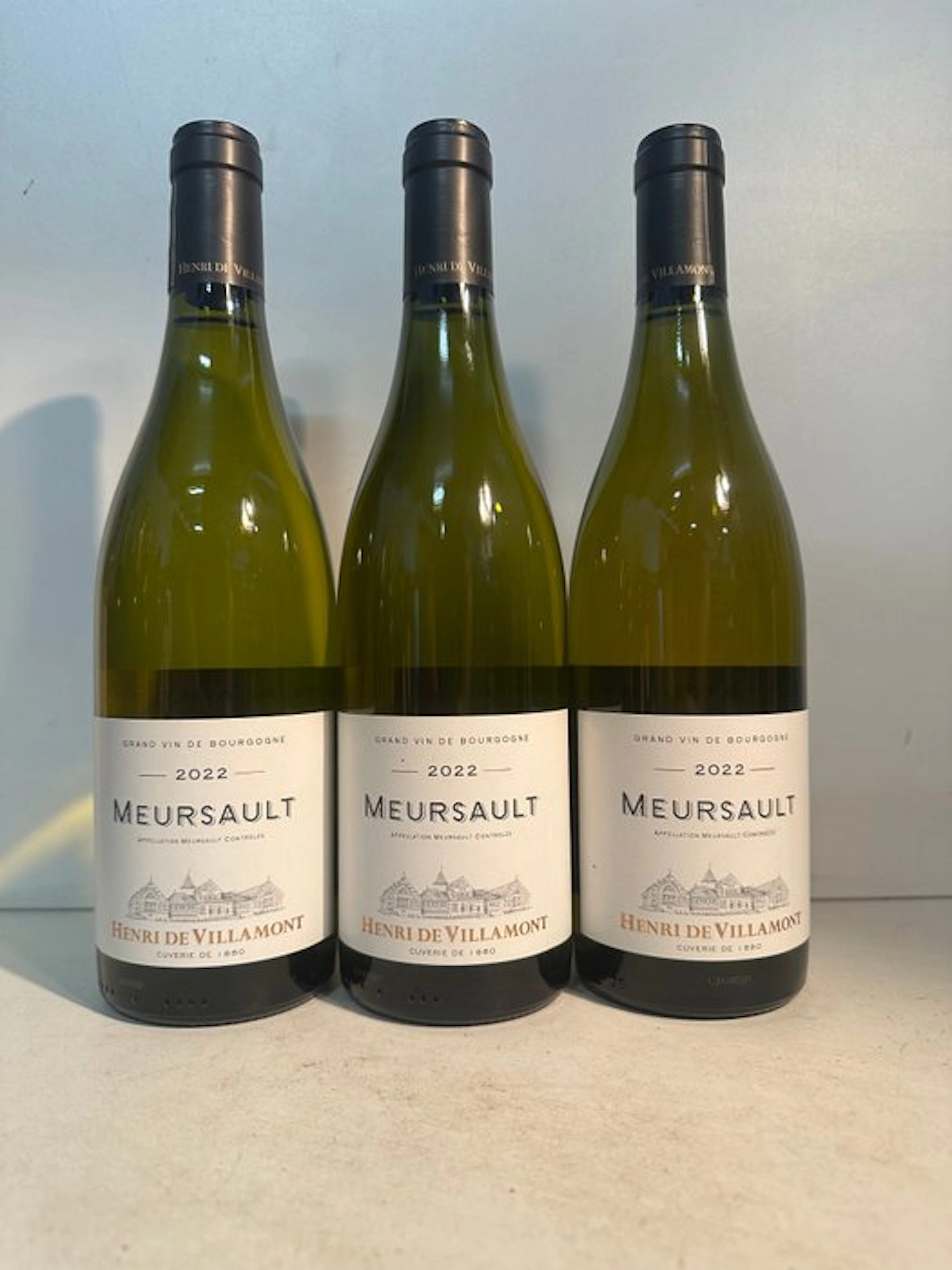 2022 Henri de Villamont Meursault - Burgundy - 3 Bottles (0.75L)