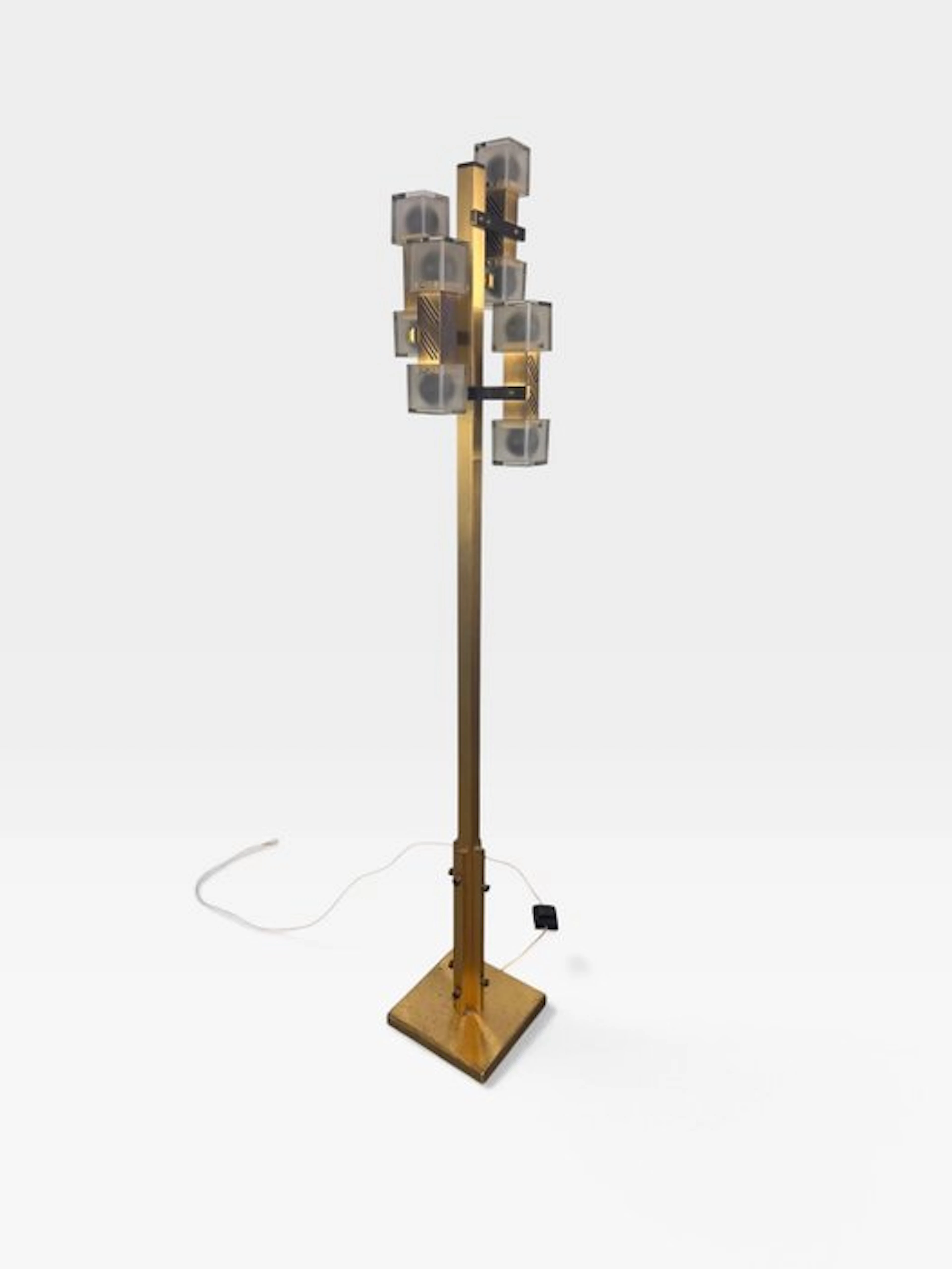 Sciolari - Gaetano Sciolari - Floor lamp - Metal, Crystal, Brass