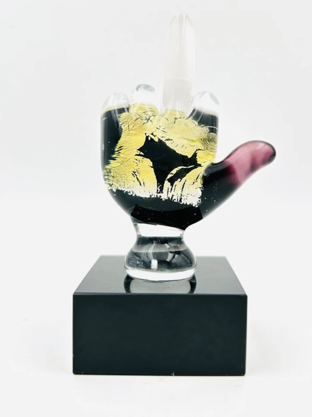 Handmade Murano glass - Sculpture, Mano dito - 7 cm - Murano glass - 2026