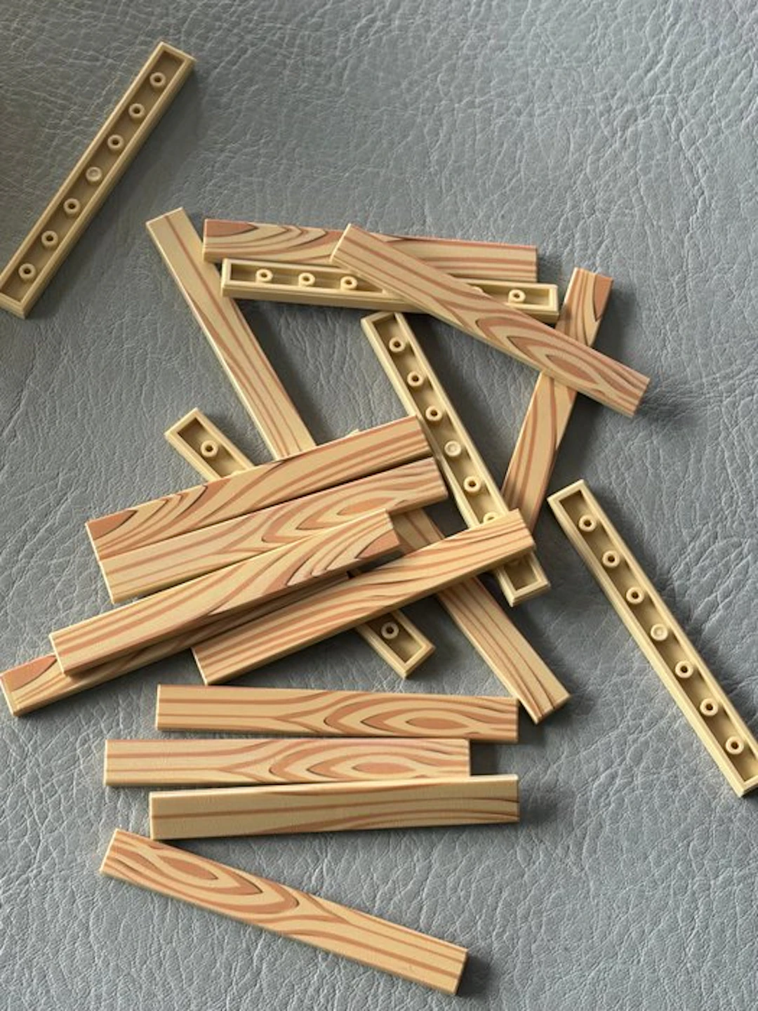 LEGO Bricks - Lego 1x8 hout motief print 100 stuks uniek