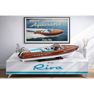 GRANDE maquette de luxe Riva Aquarama bois 87cm 1:10 GRANDE maquette de luxe Riva Aquarama bois 87cm 1:10