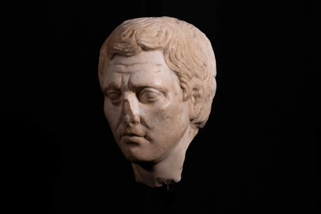 Ancient Roman Head of the Greek playwright Menander