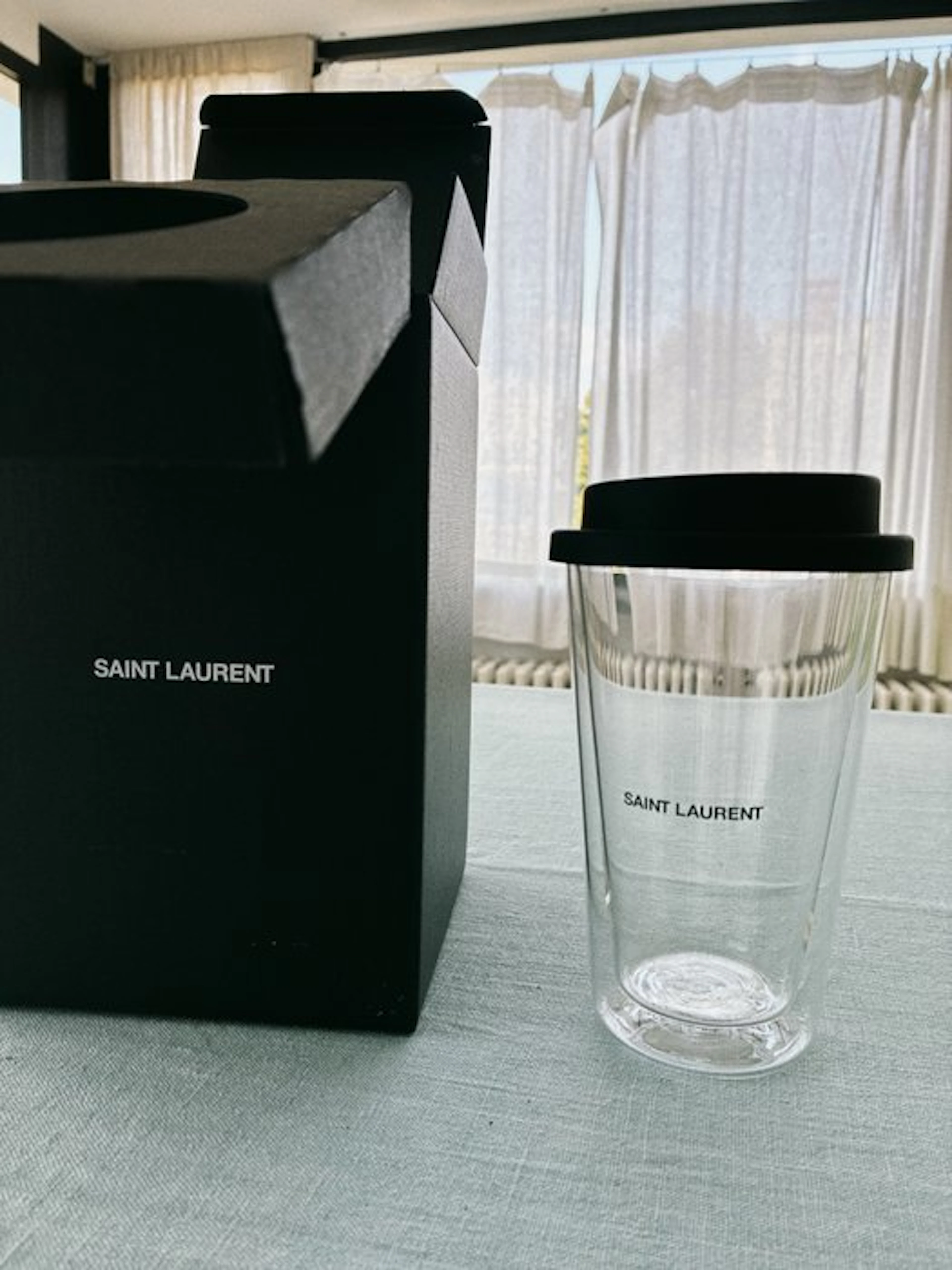 saint laurent - Mug - Glass - SAINT LAURENT – Glass Mug