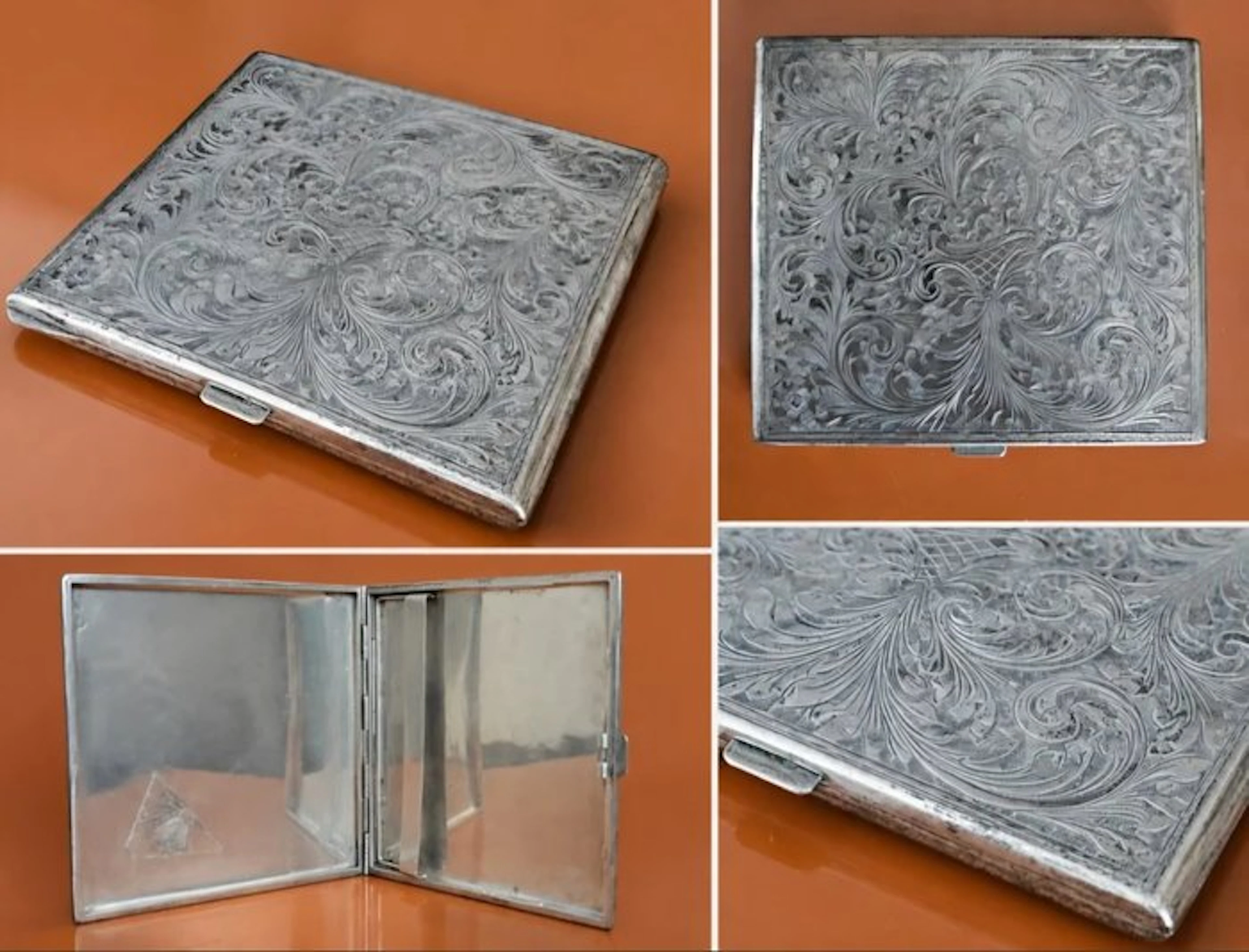 Cigarette box - .800 silver