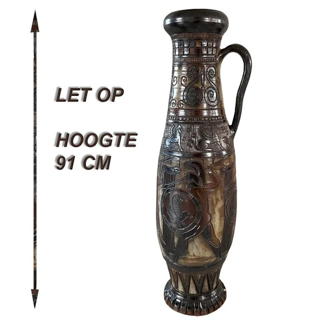 Guérin - Vase - Ceramic - Monumental vase 91 cm