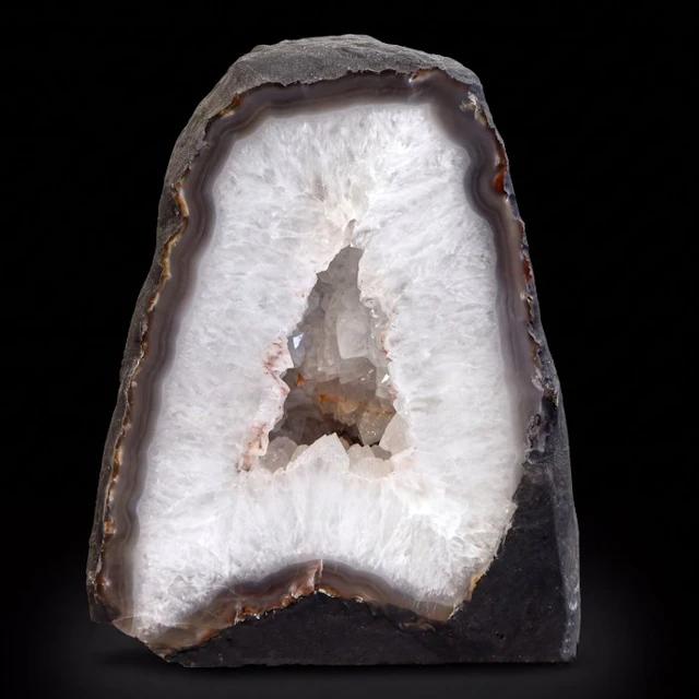 Crystal Quartz & Agate - Geode - 26x20x15 cm- 8.6 kg