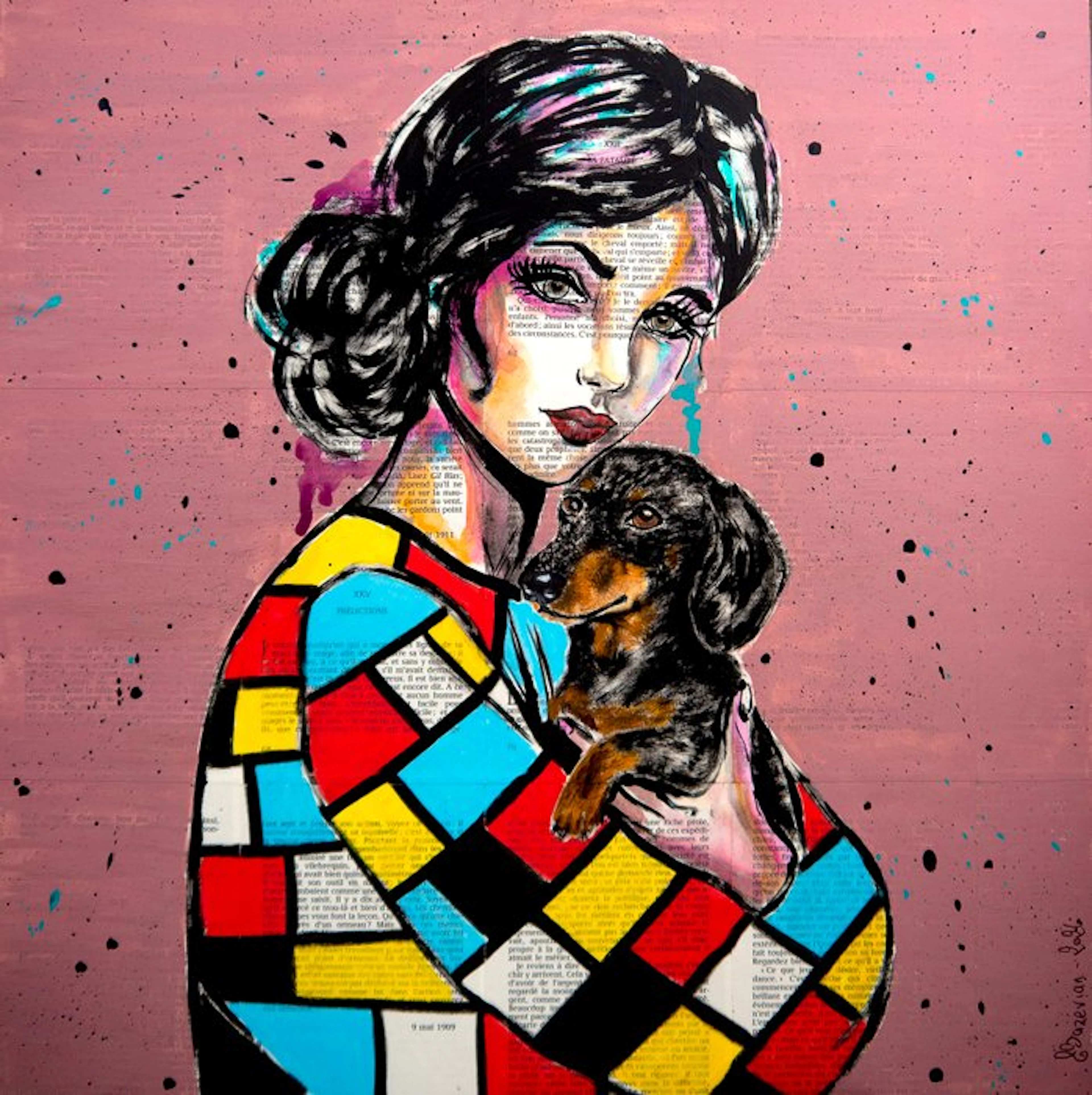 Bazévian DelaCapucinière - Portrait La Pause Mondrian...