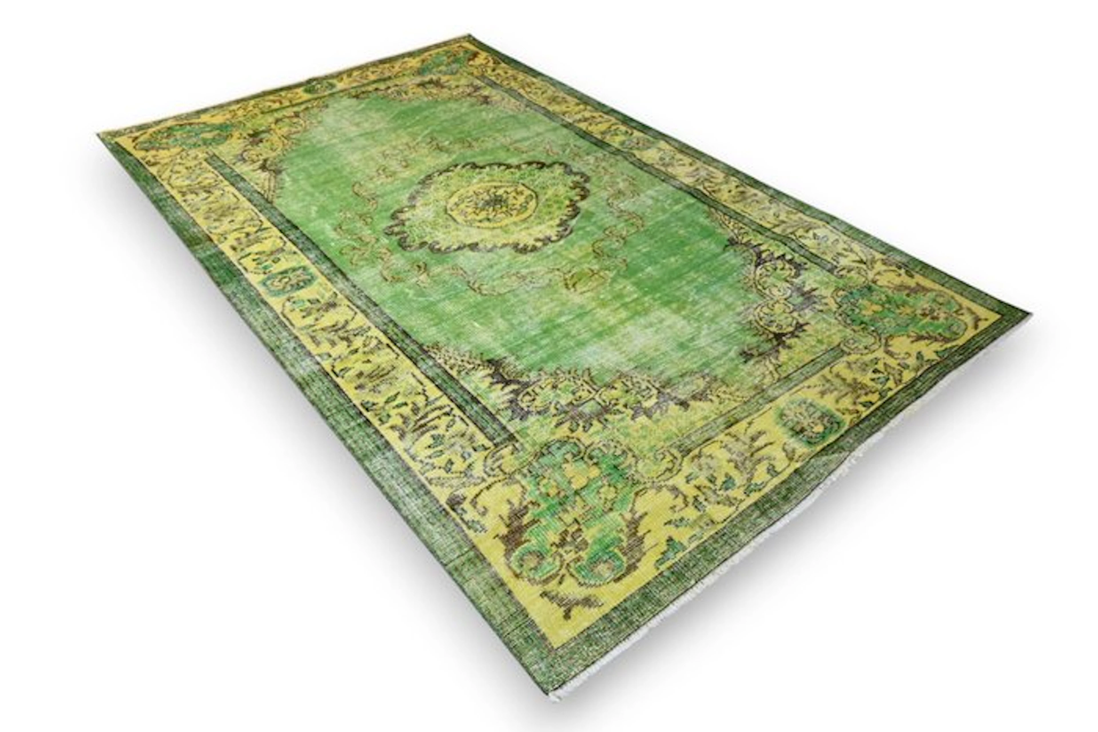 Green vintage - Rug - 270 cm - 170 cm - with certificate