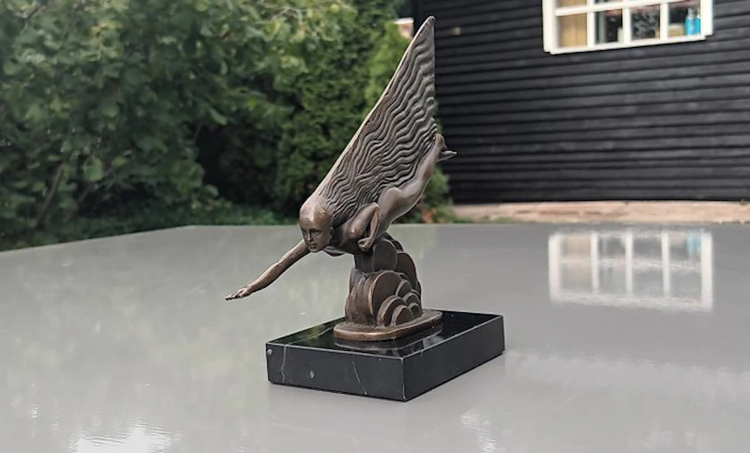 Sculpture, Bijzonder bronzen mascottebeeld - 16.5 cm - Cold painted bronze