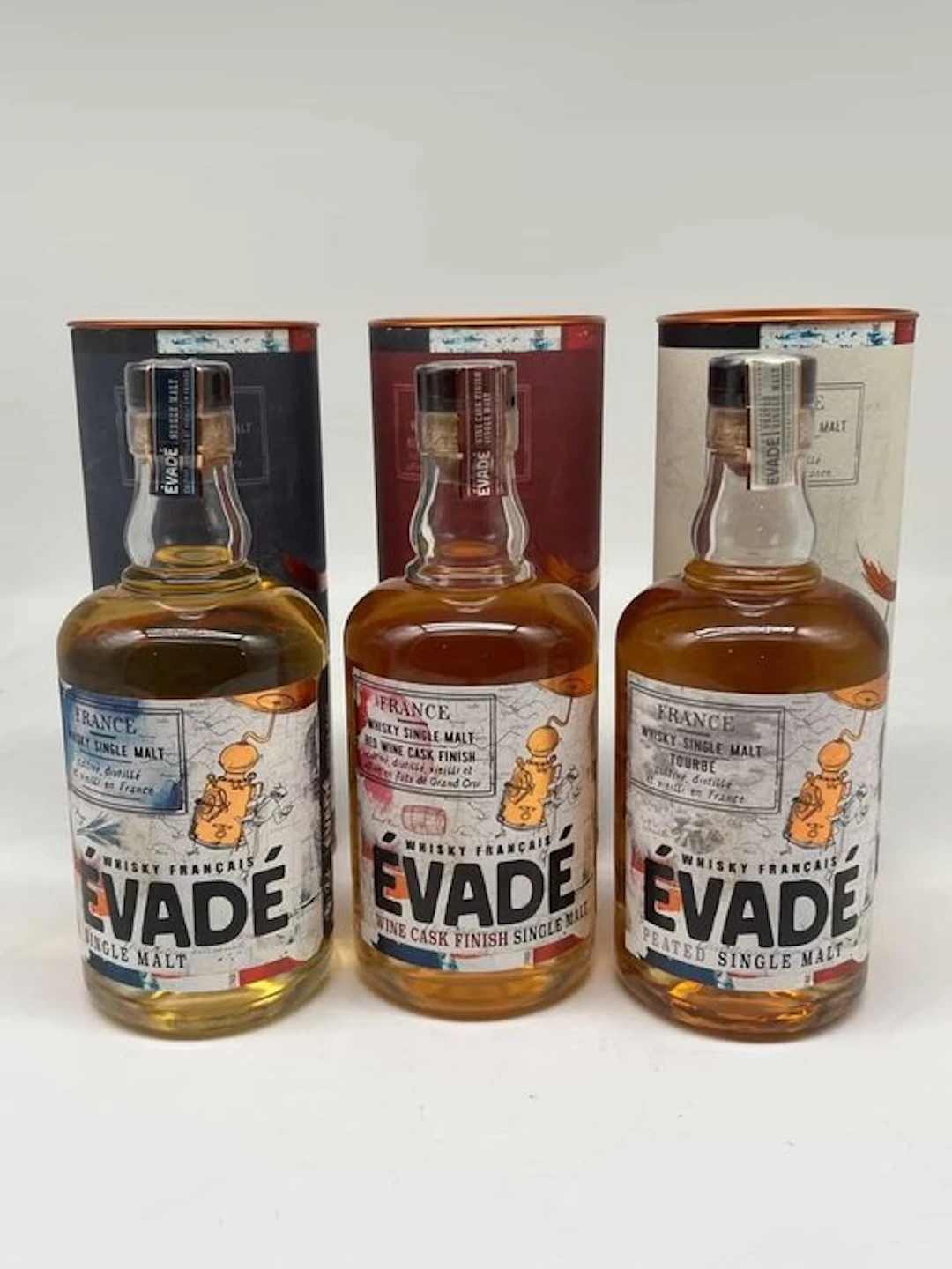 Évadé - Single Malt , Wine Cask & Peated - 70cl - 3 bottles