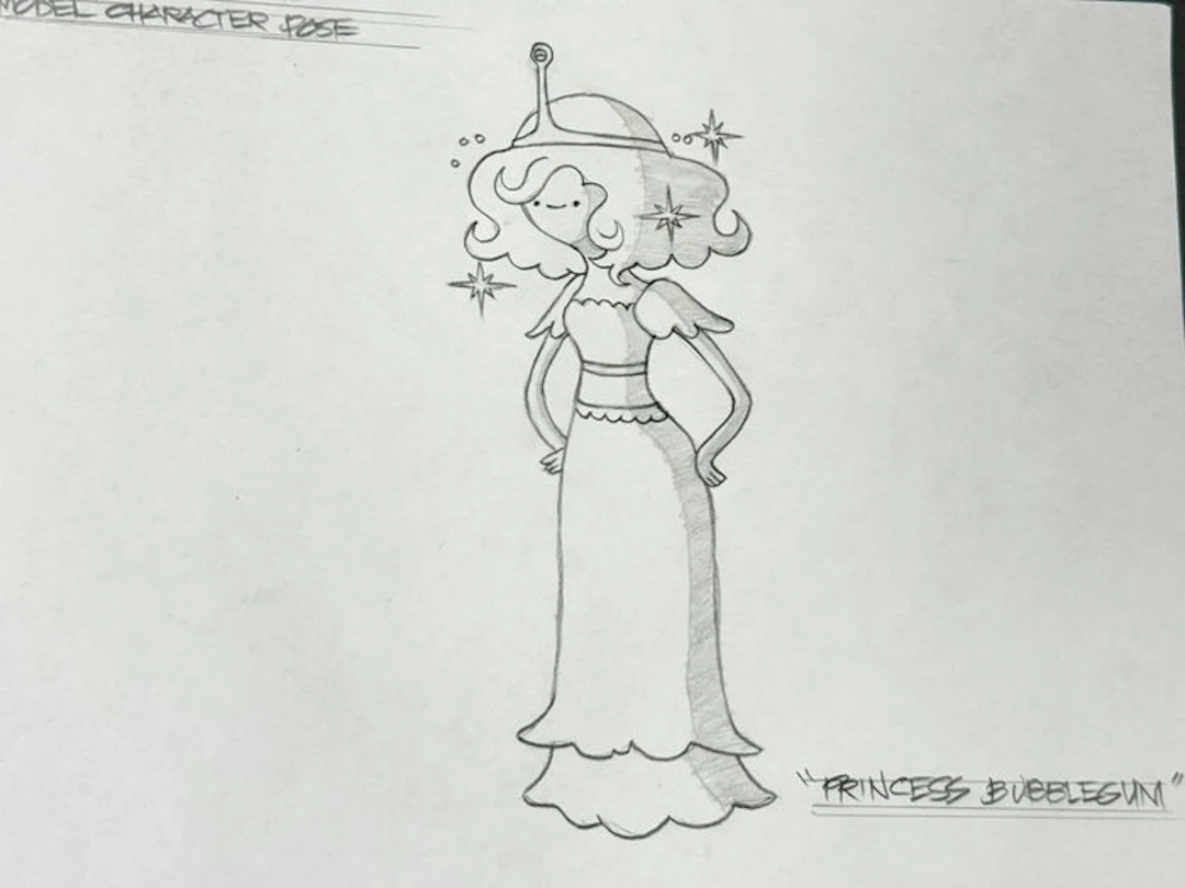 Cartoon Network - Original Animation model drawing - Adventure Time (2010/18)