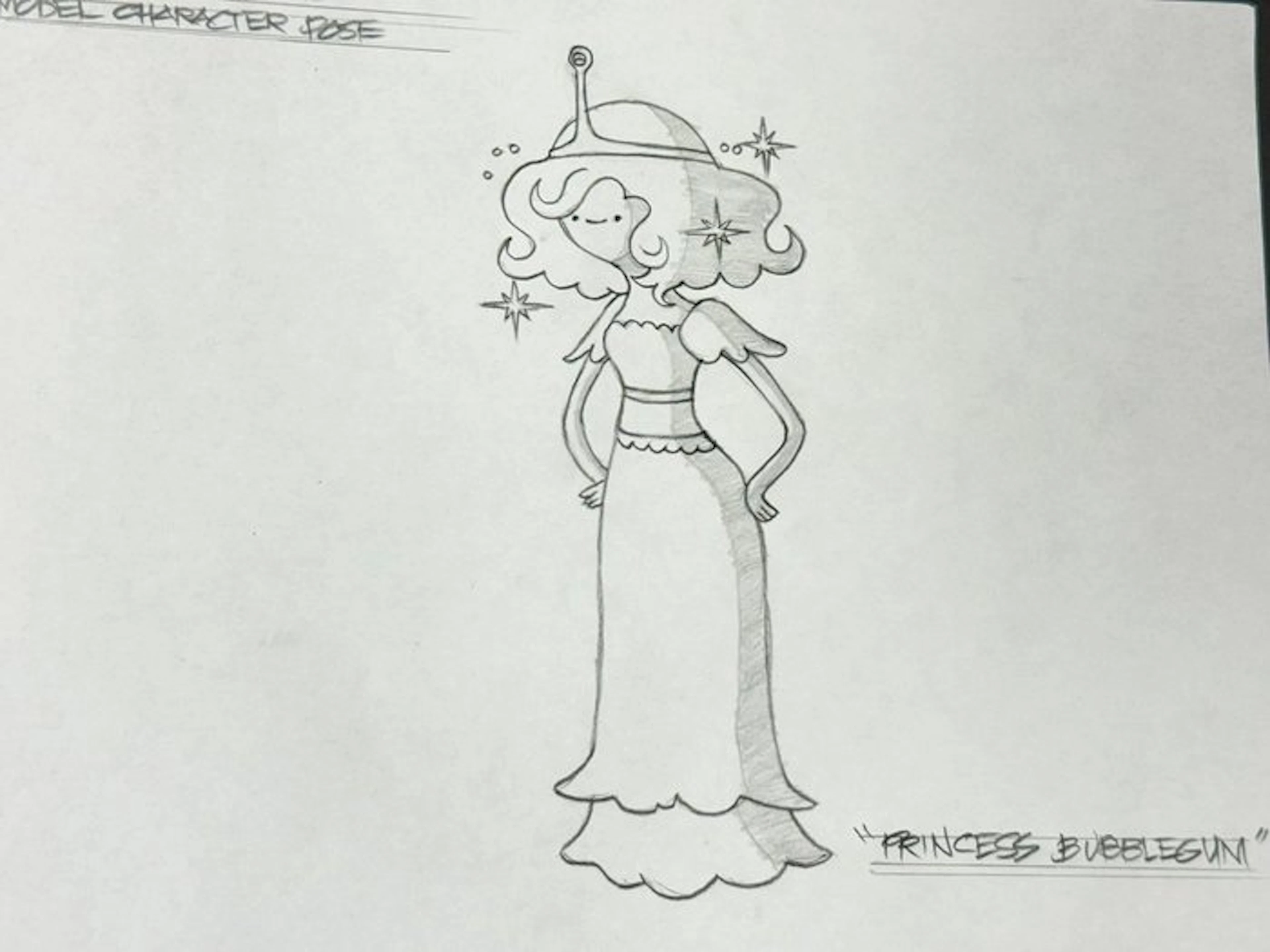 Cartoon Network - Original Animation model drawing - Adventure Time (2010/18)