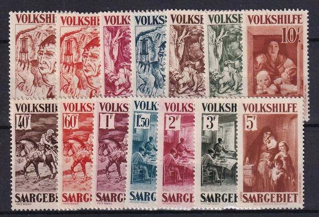 Territory of the Saar Basin 1931 - Volkshilfe: Paintings...