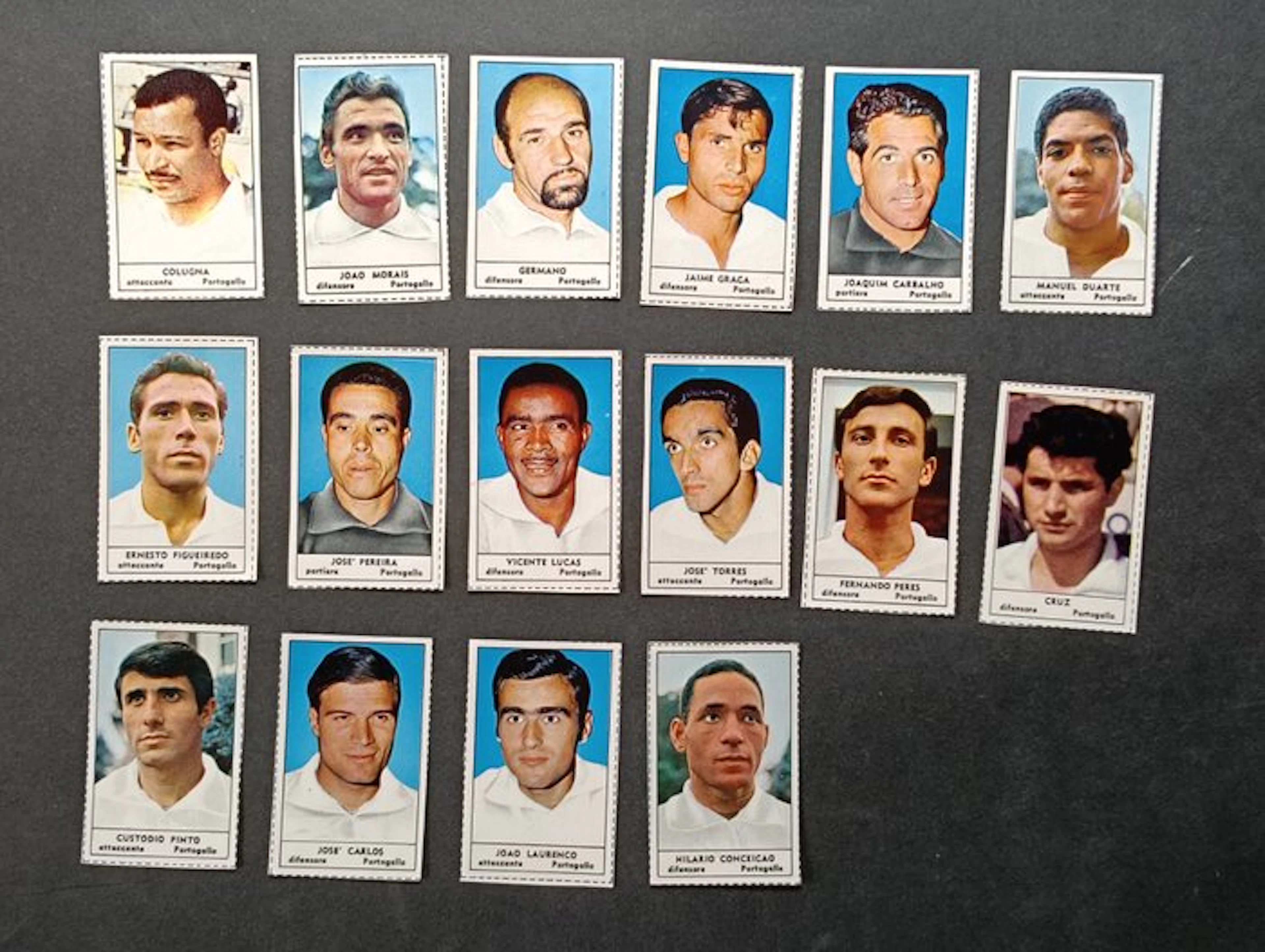 Calciatori Tempo England ’66 16 Figurine Portogallo – Coluna