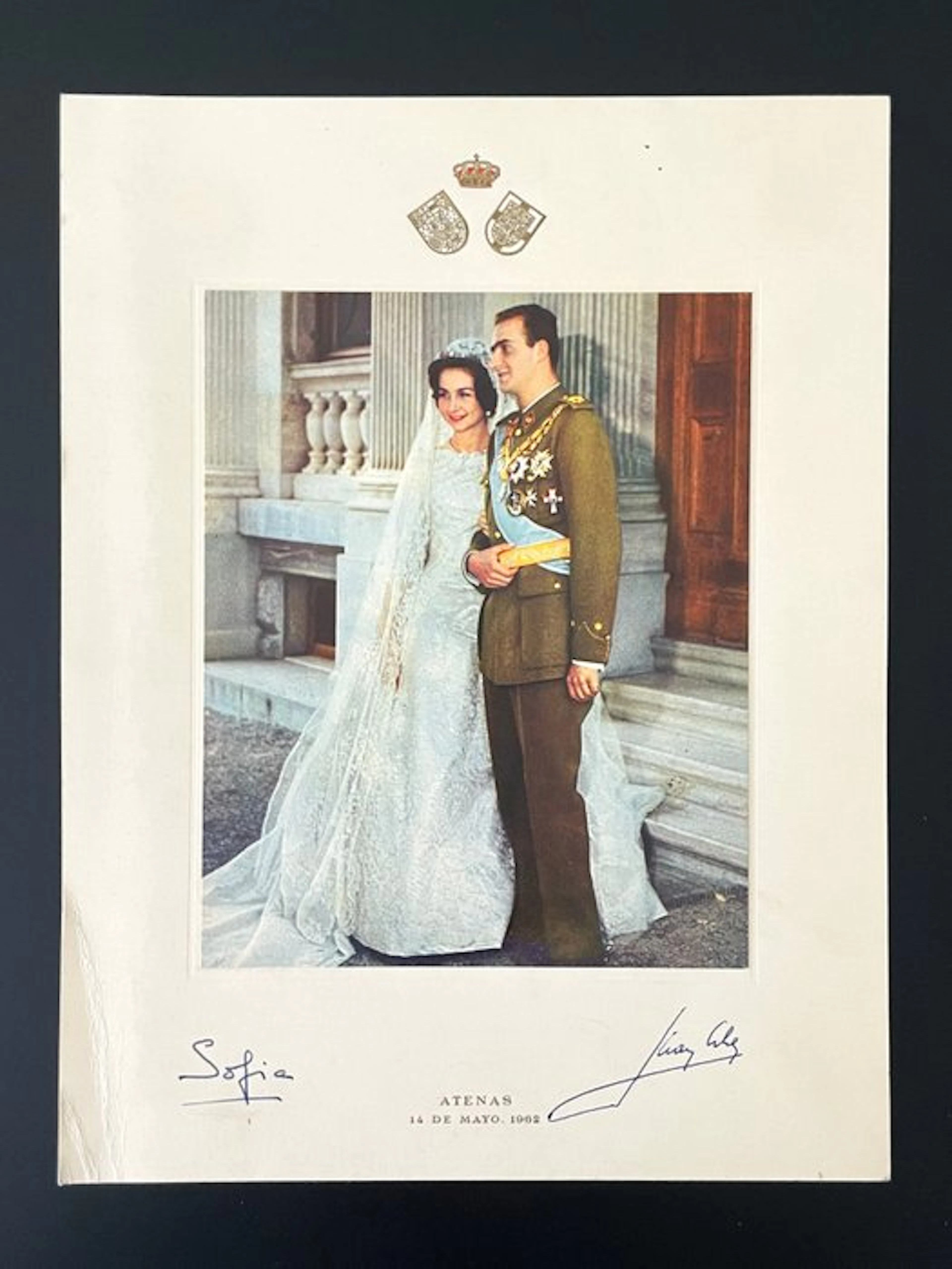 Autógrafo - Firma rey Juan Carlos I y Reina Sofía