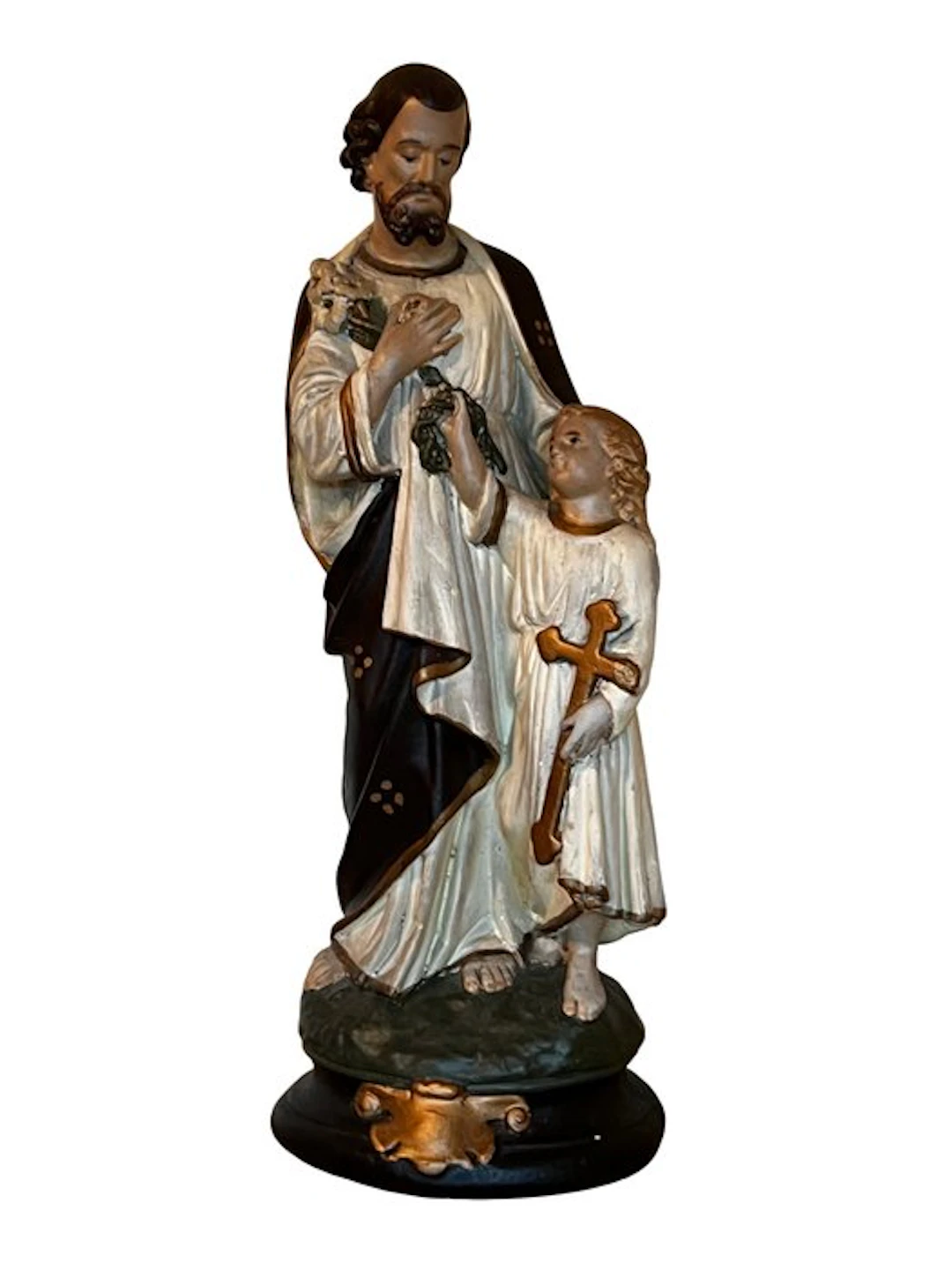Figure - Sint-Jozef met het kind Jezus - 45 cm - Plaster