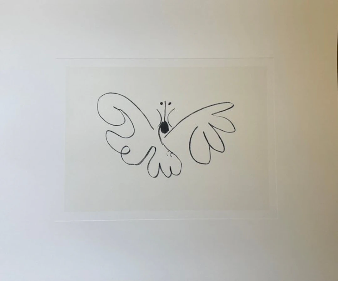 Pablo Picasso (1881-1973) - "Le Papillon, 1936". - 60 x 50 cm.
