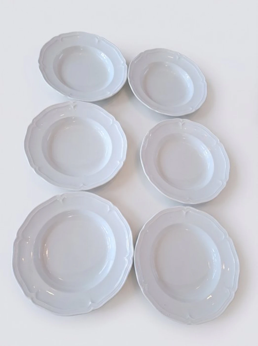 Villeroy & Boch - Plate (6) - MANOIR - Porcelain - 6 deep plates 'Manoir'