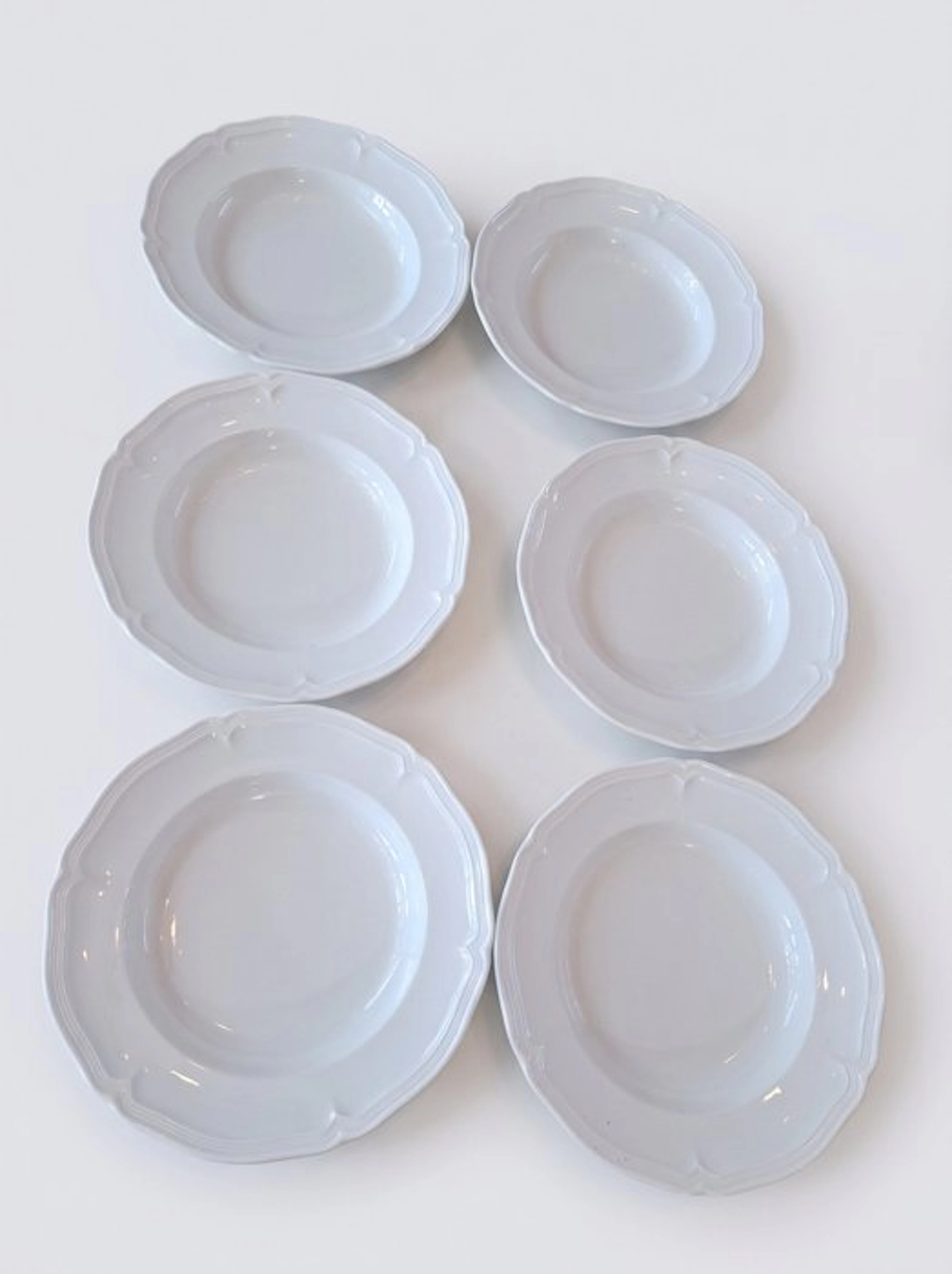 Villeroy & Boch - Plate (6) - MANOIR - Porcelain - 6 deep plates 'Manoir'