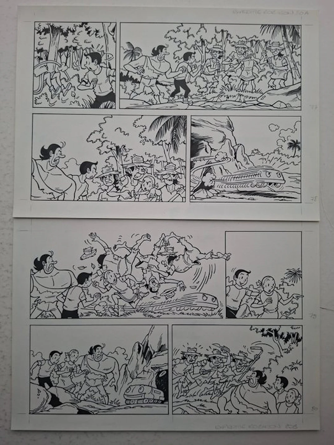 Luc Morjaeu - 1 Original page - Suske en Wiske...