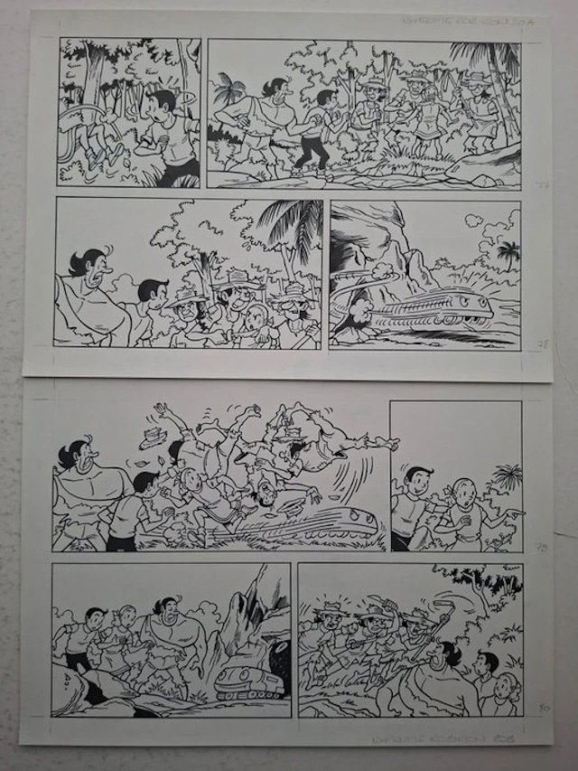 Luc Morjaeu - 1 Original page - Suske en Wiske...