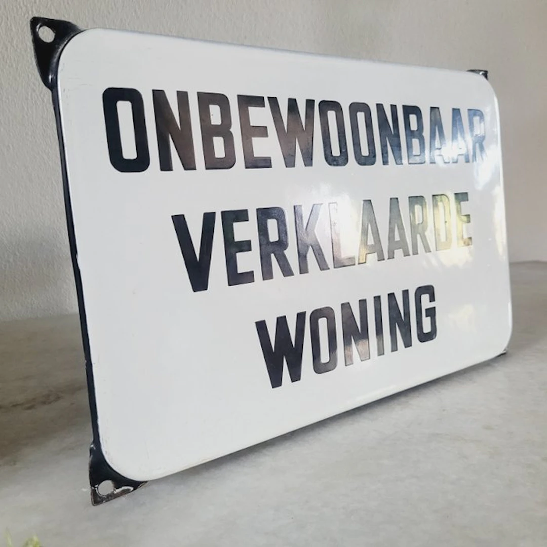 Emaille Verbodsbord