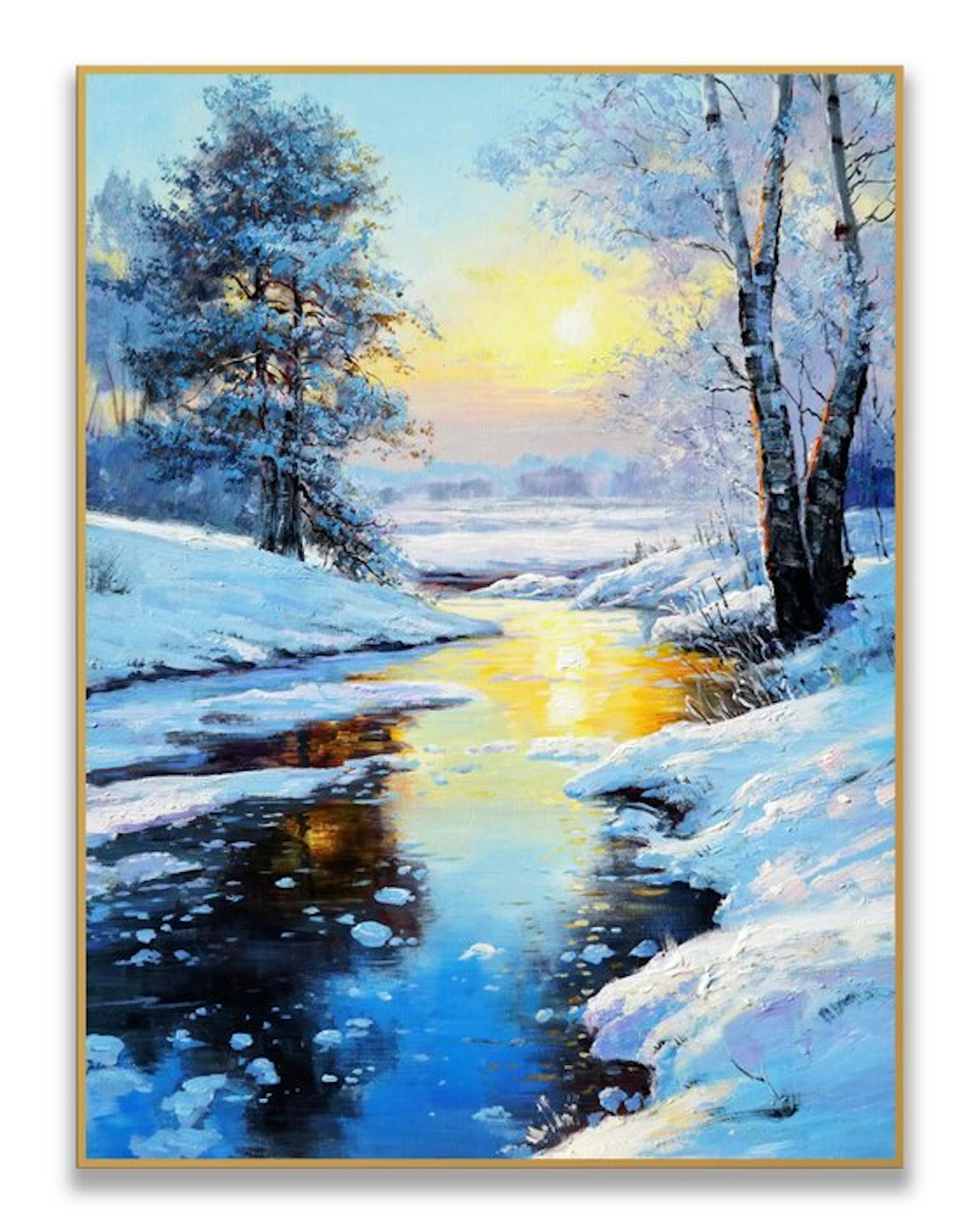 Stefano - Winter Creek at Sunset