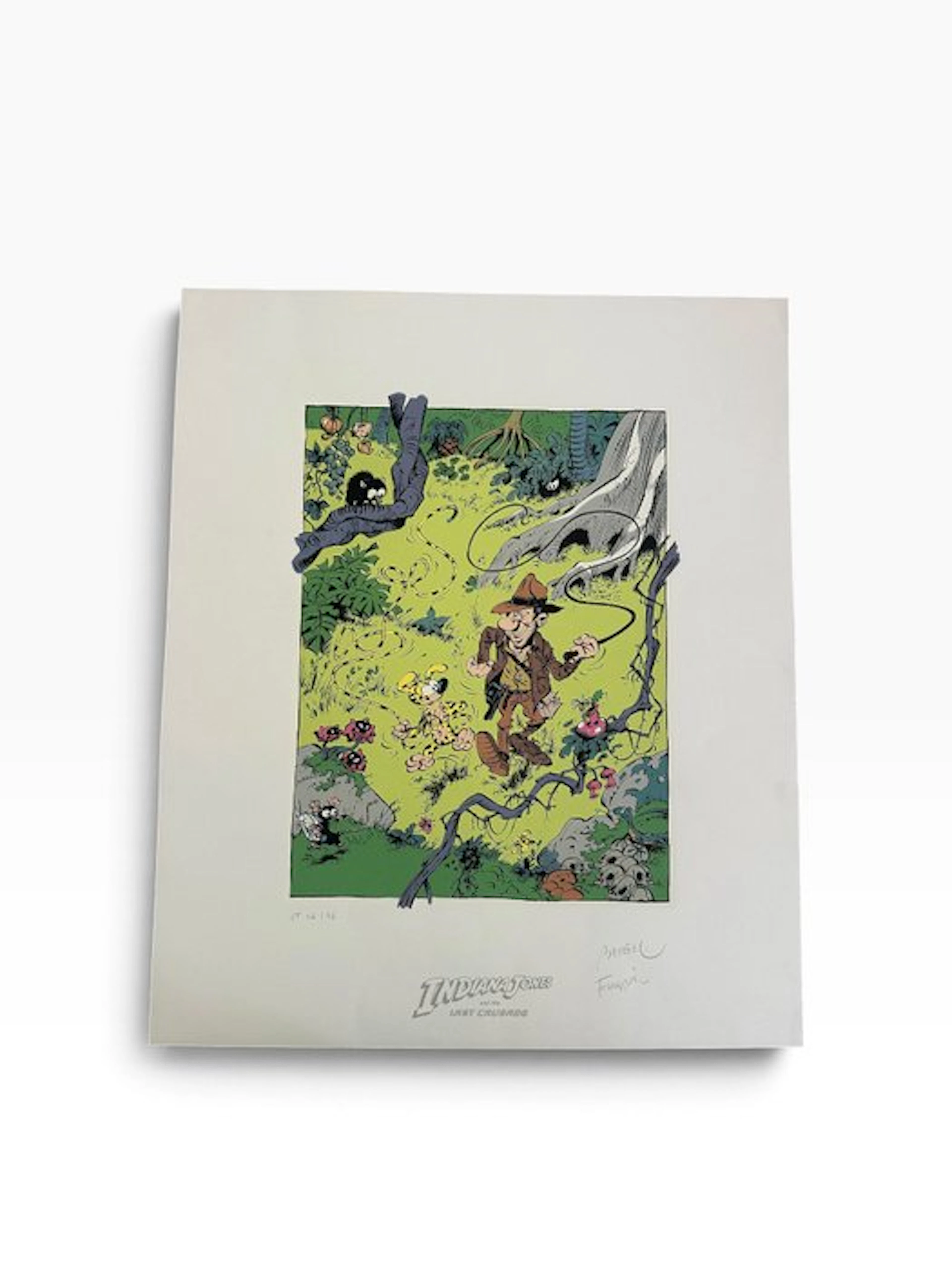 Franquin - Le Marsupilami - La Dernière croisade d'Indiana Jones - Signée