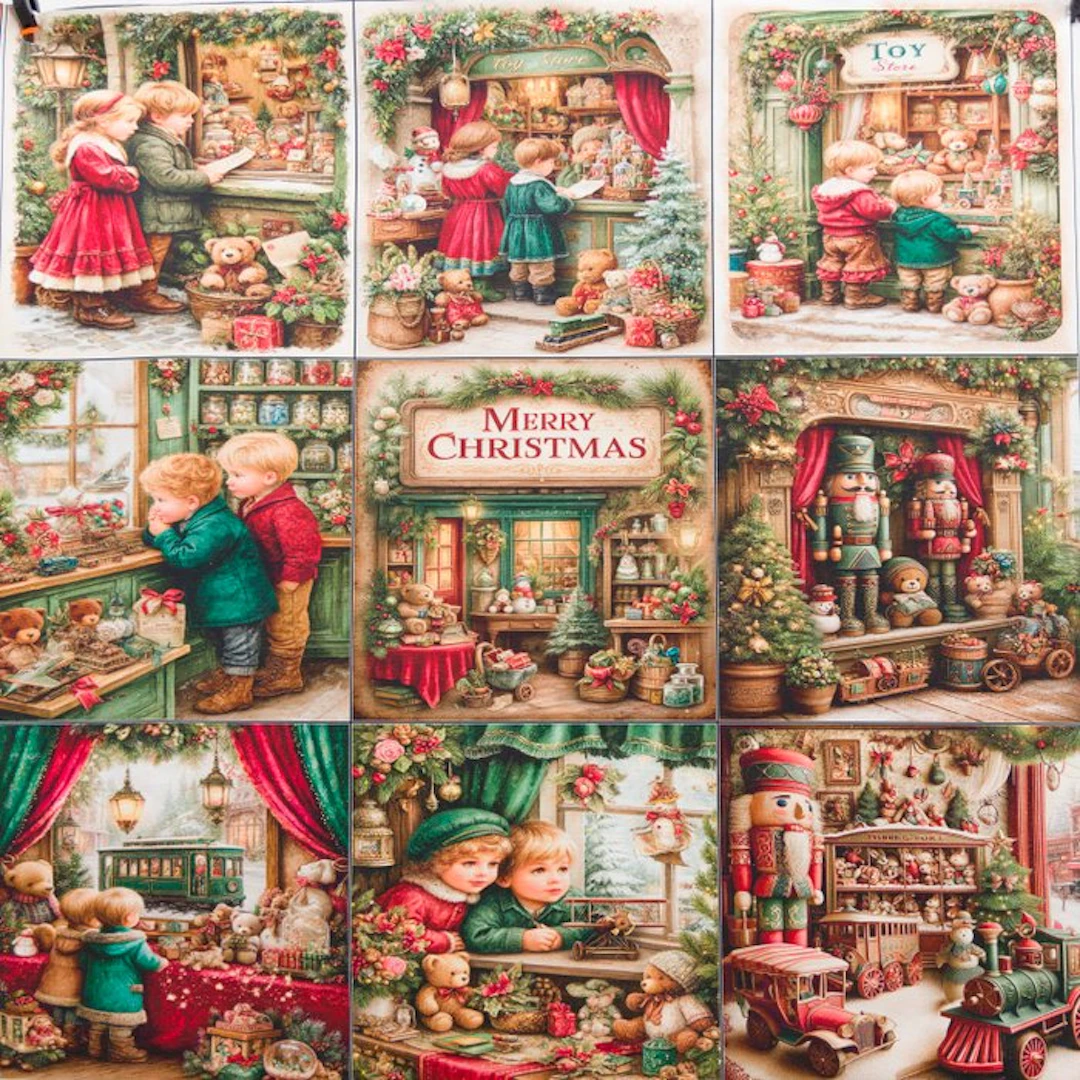 AA306 - 9-Panel Christmas Art Panel – The Christmas Toy...