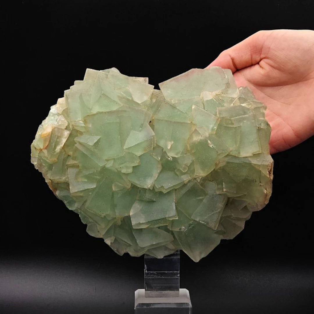 Heart of green fluorite