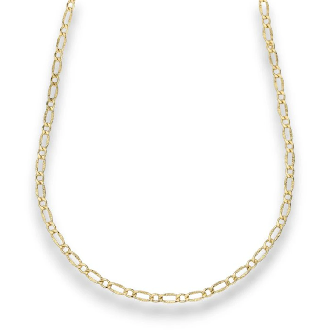 Necklace - 18 kt. Yellow gold - Flat chain 1+1 3.8 g