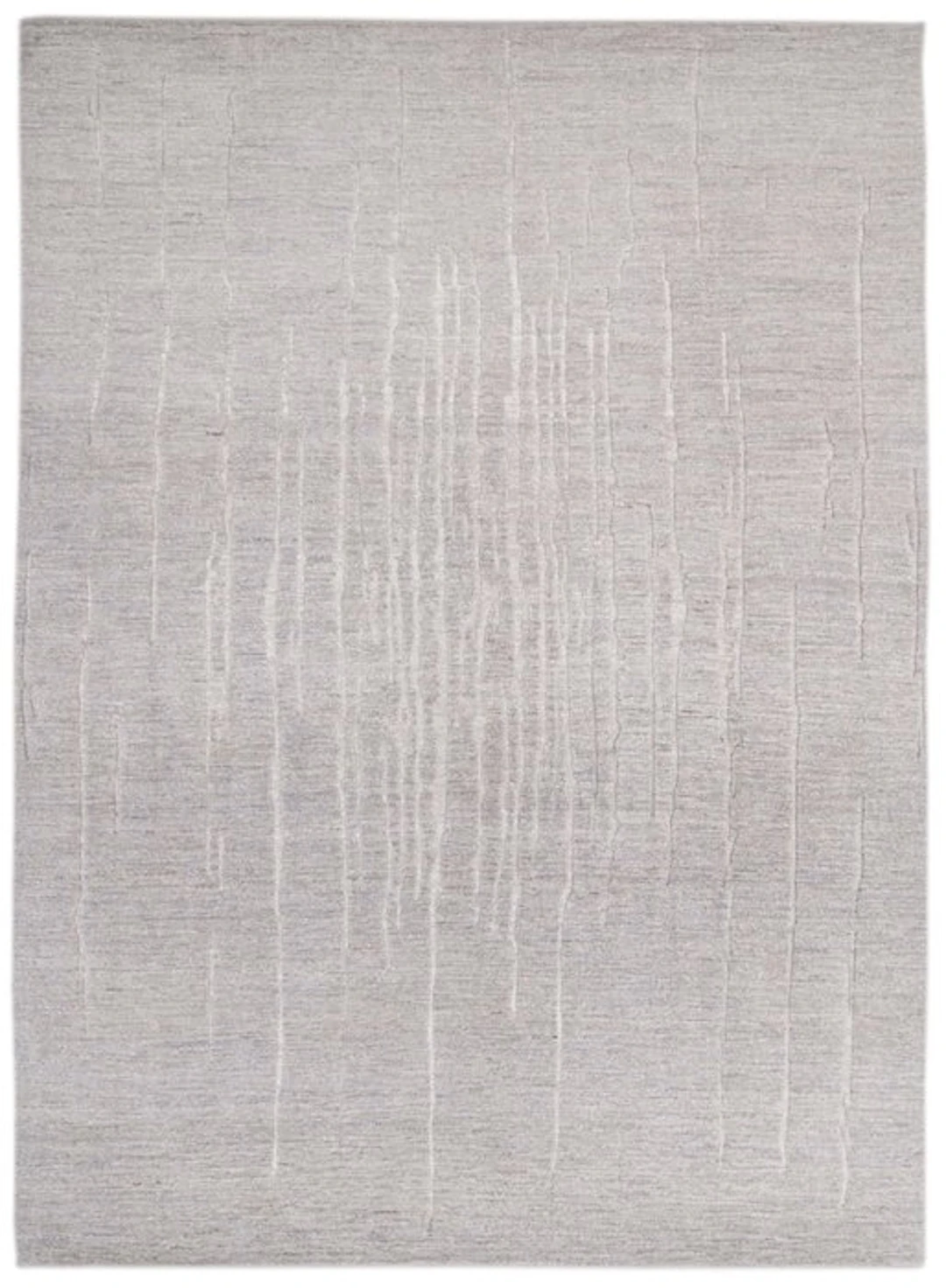 Hand-knotted designer wool rug with a relief pattern. - Rug - 350 cm - 256 cm