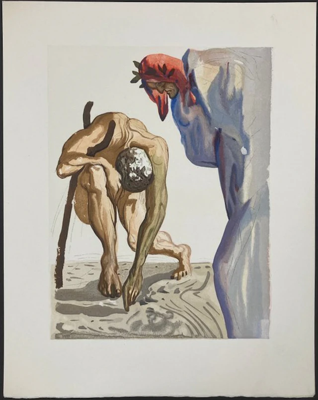 Salvador Dali (1904-1989) - The Law of Climbing - La Divine Comedie