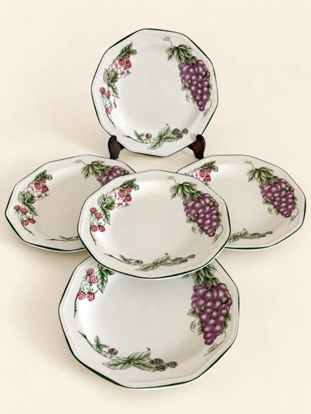 Churchill - Plate (5) - Victorian Orchard - Vitrified...