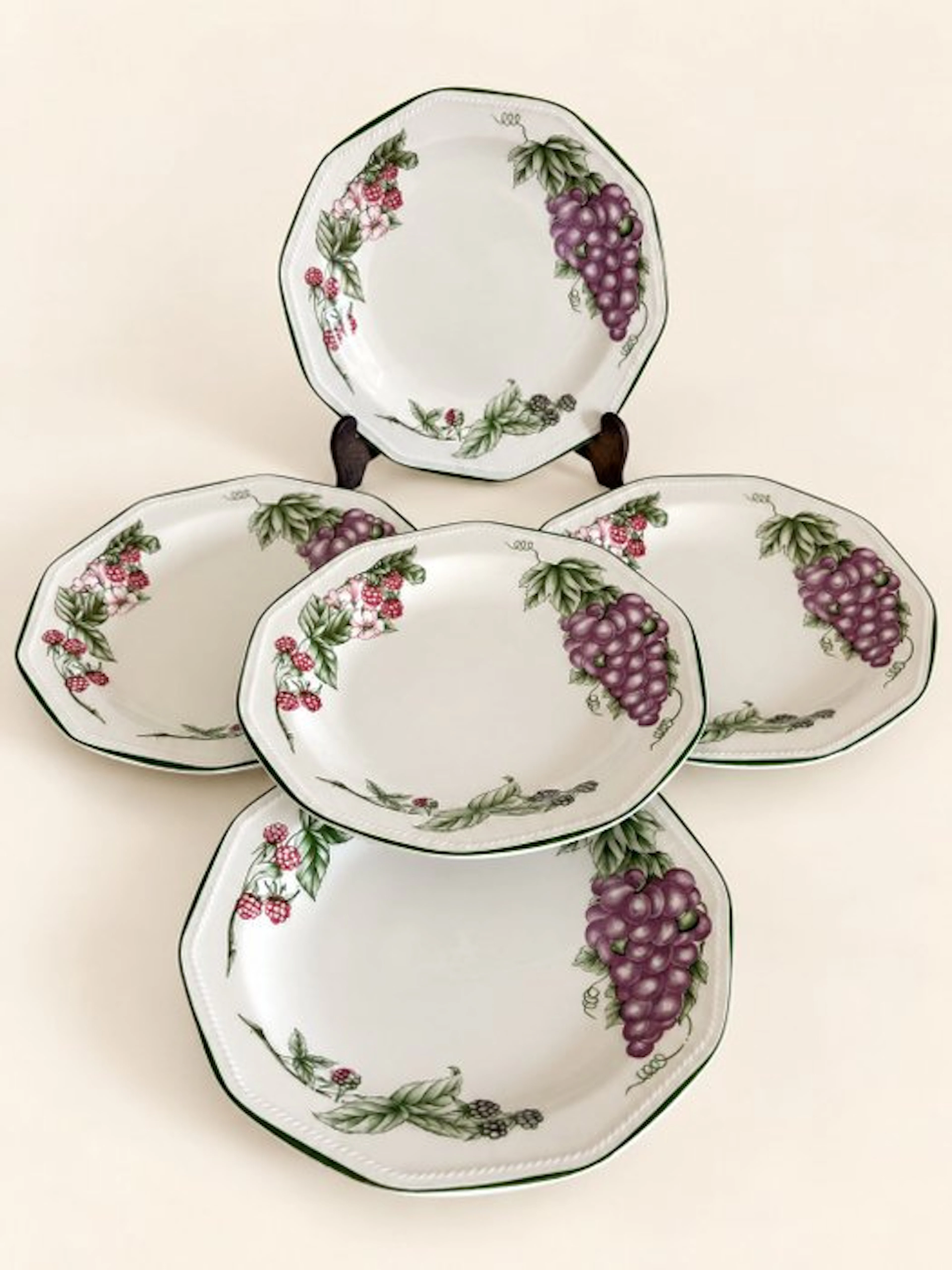 Churchill - Plate (5) - Victorian Orchard - Vitrified...