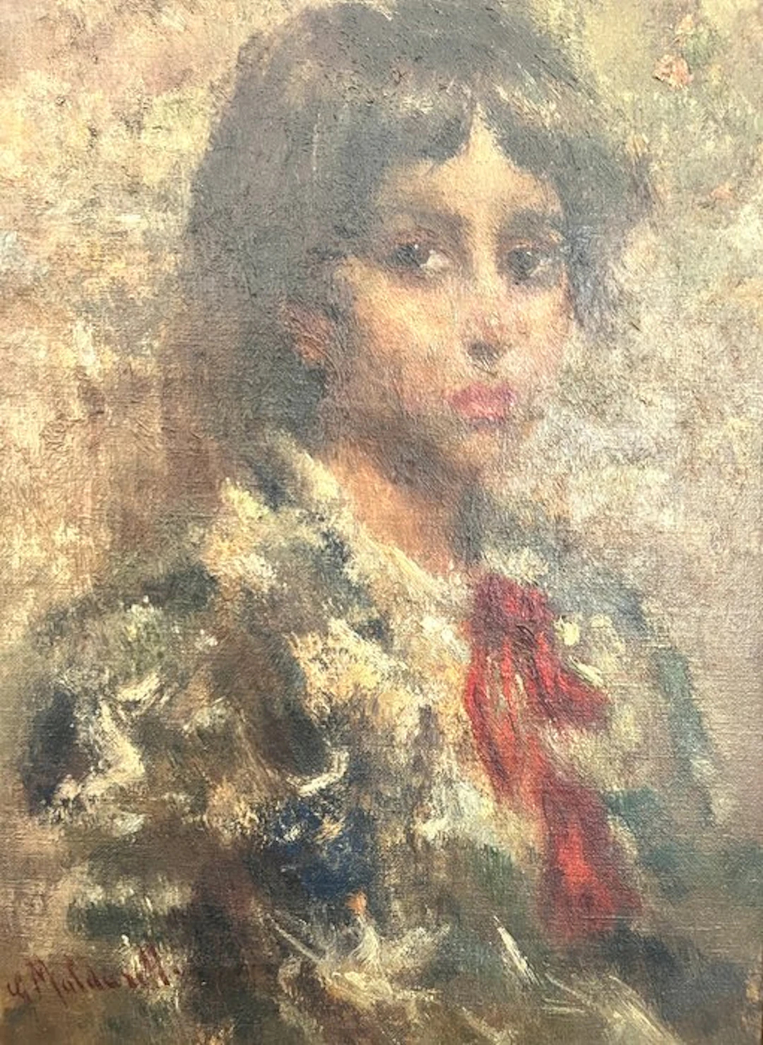 Giuseppe Maldarelli (1885-1958) - Ritratto di ragazza