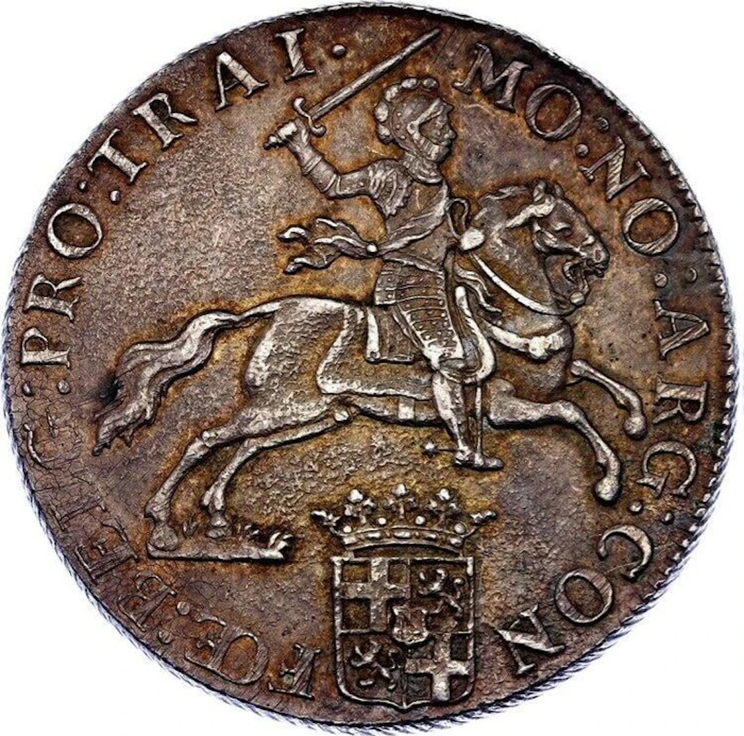 Netherlands, Utrecht Dukaton (Zilveren Rijder) 1794 - Beautiful detail & patina
