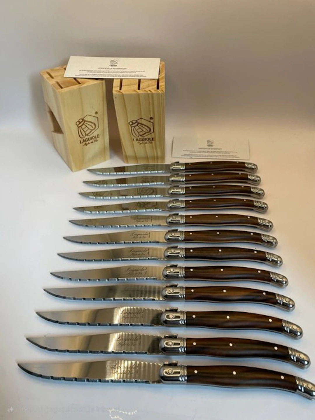 Laguiole - Style de Vie - Table knife set - 12 beautiful...