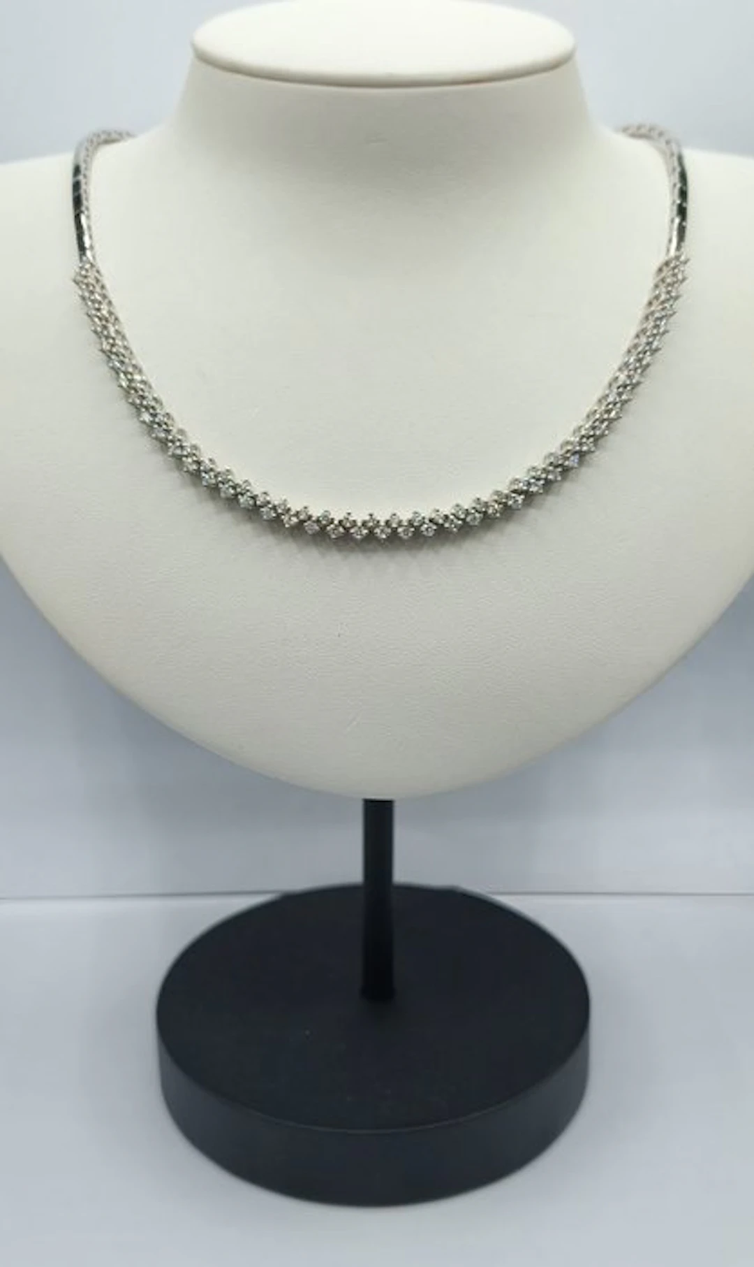 Choker necklace - 18 kt. White gold - 2.55ct. tw. Diamond (Natural) - Diamond