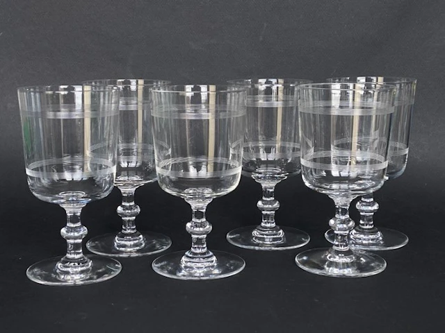 Baccarat - Drinking glass - Magnificent set of 6 water...
