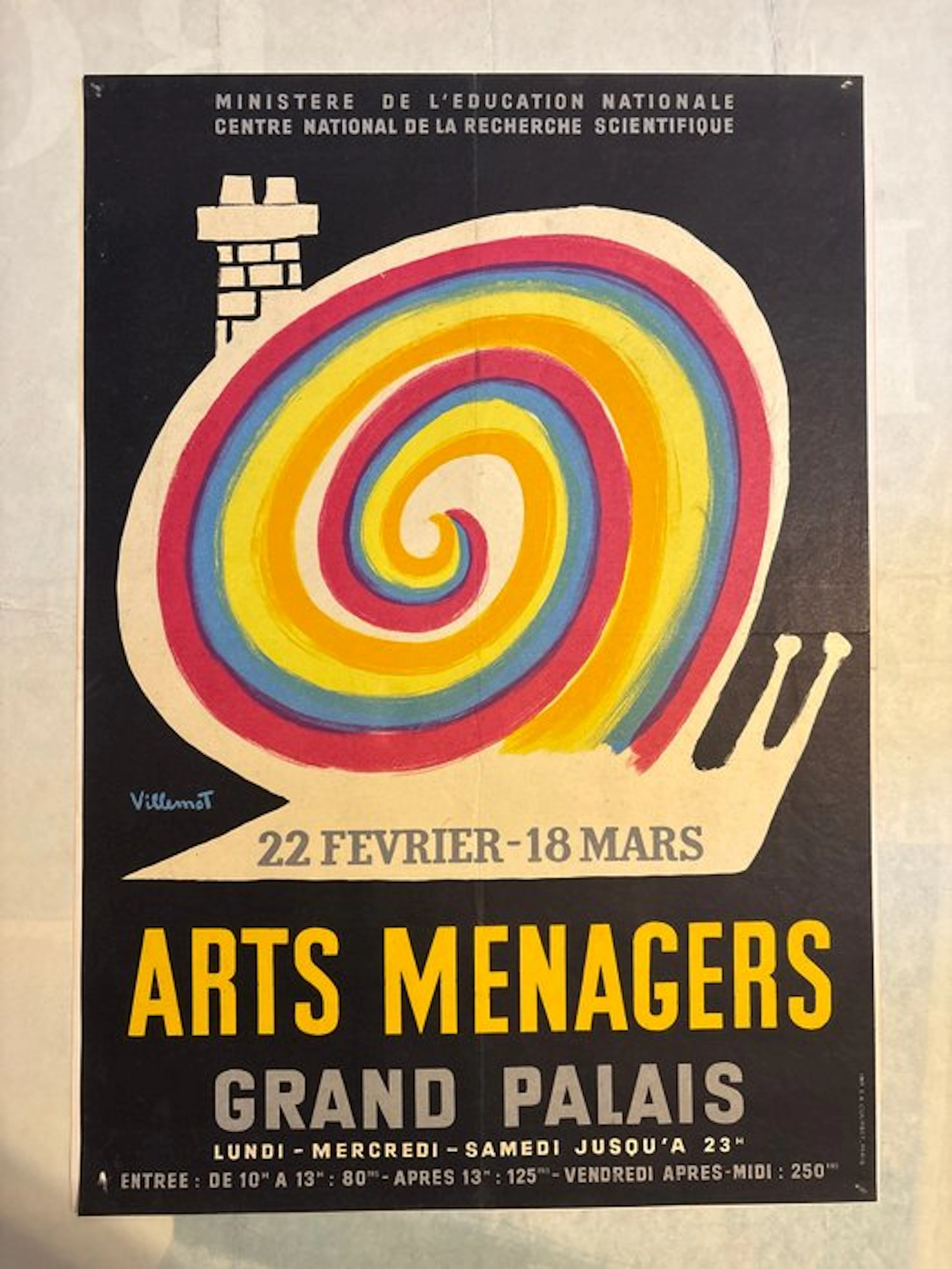 Bernard Villemot - Arts Ménagers - 1960s