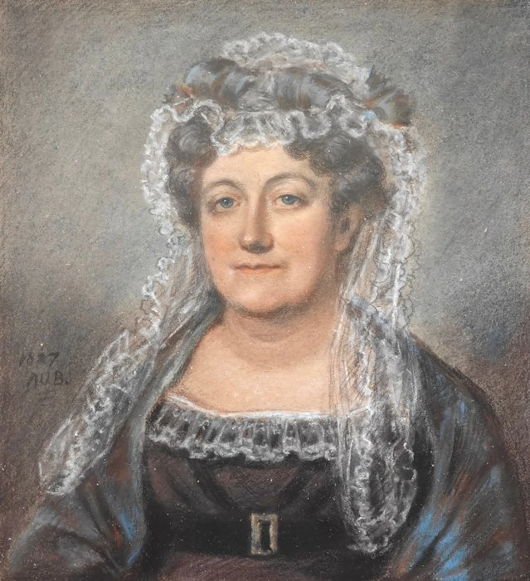 Anton Ulrik Berndes (1757-1844) - Dame au bonnet de dentelle